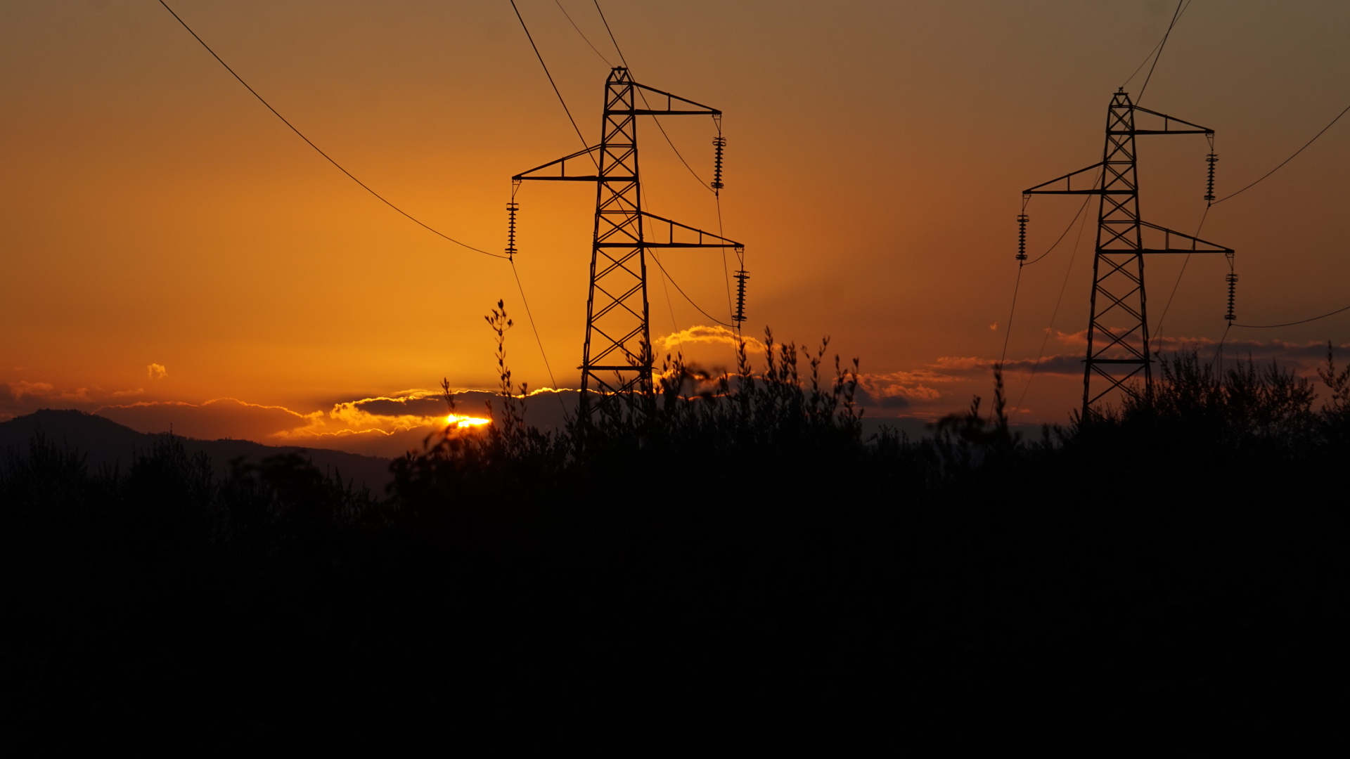 Antenne al tramonto