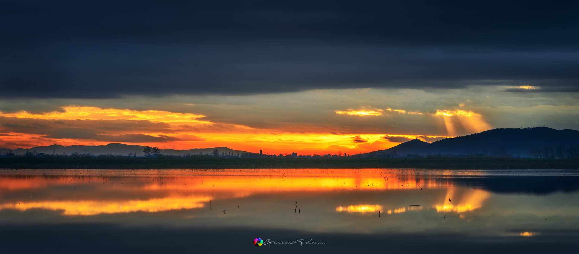 Tramonto sulla palude
