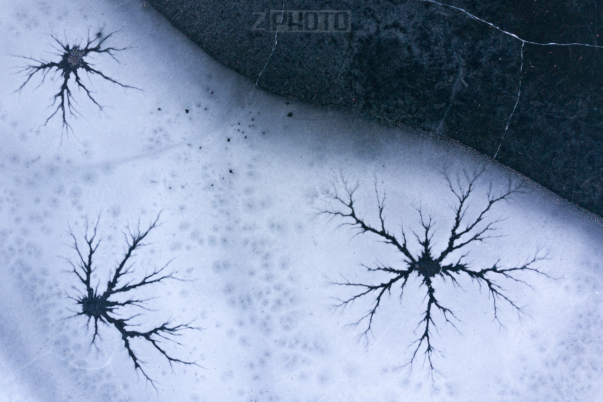 Strange shapes in the ice