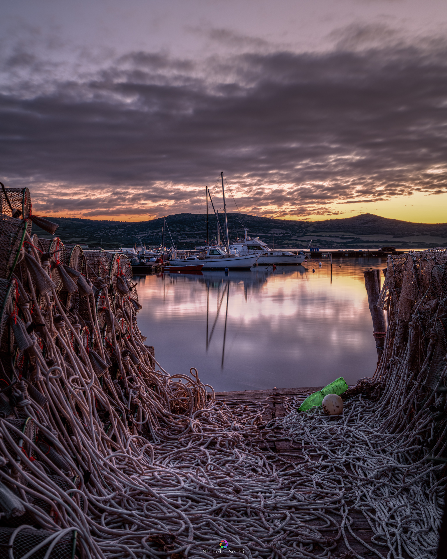 Tramonto sulle nasse