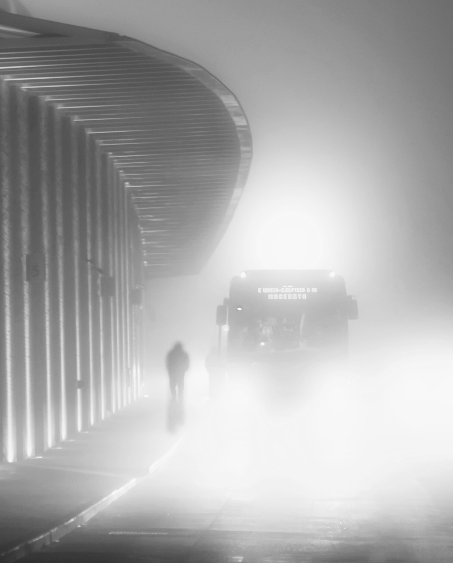 Misty stop at the terminal (Fermo)