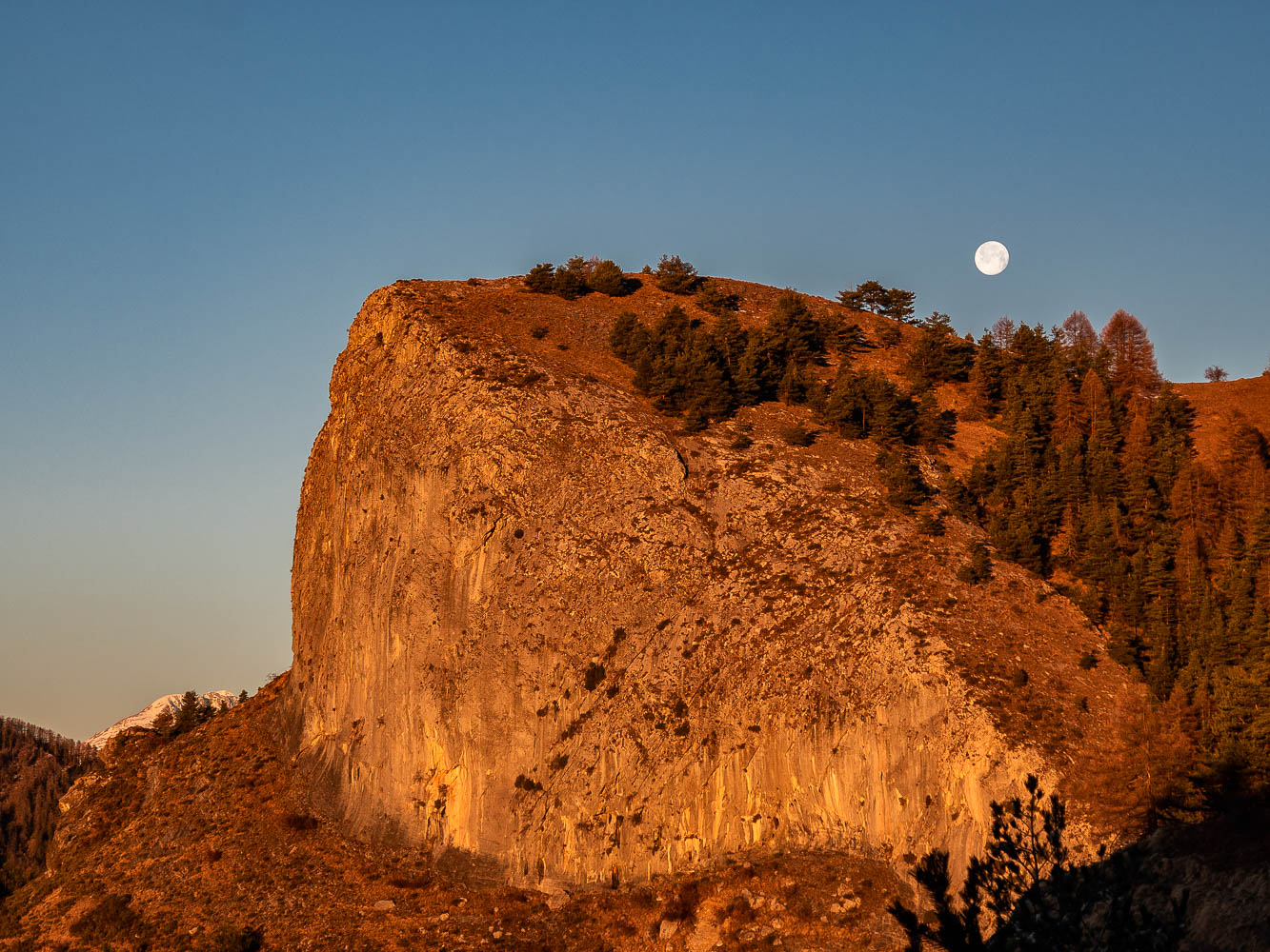 Il tramonto all'alba