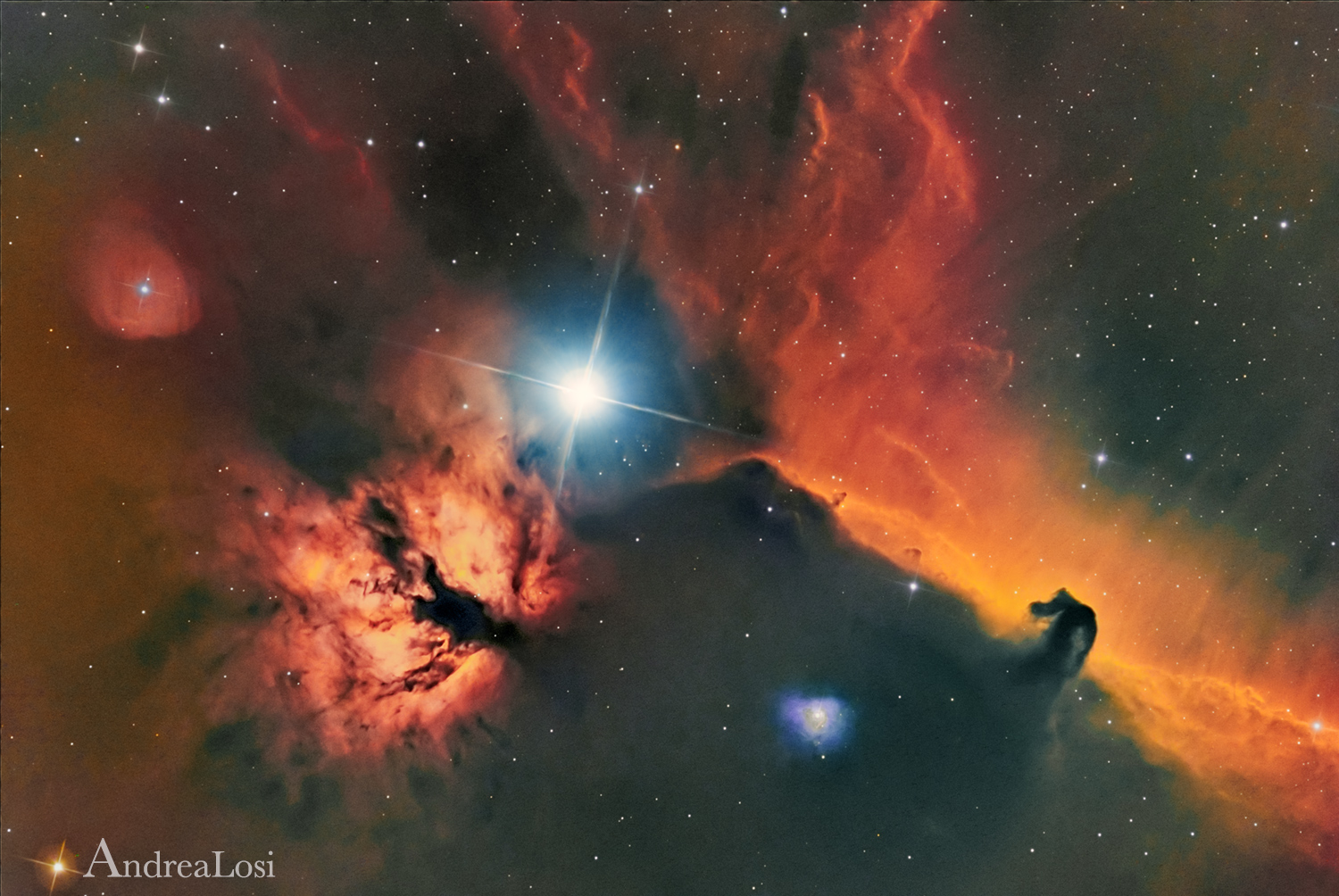 FLAME AND HORSE HEAD NEBULAE HSO
