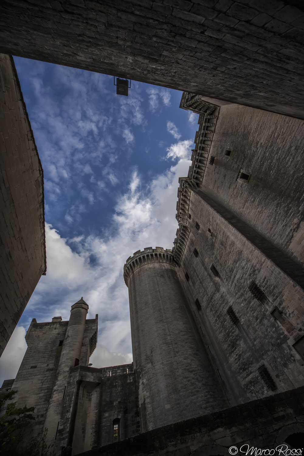 The sky beyond the walls