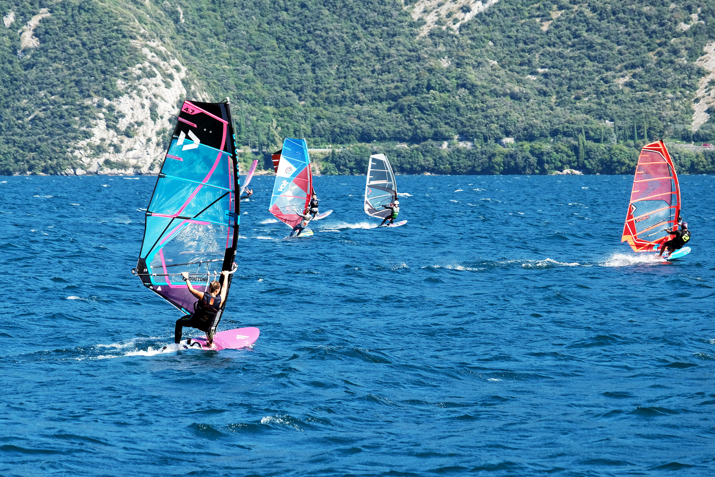 Windsurfing on Lake Garda