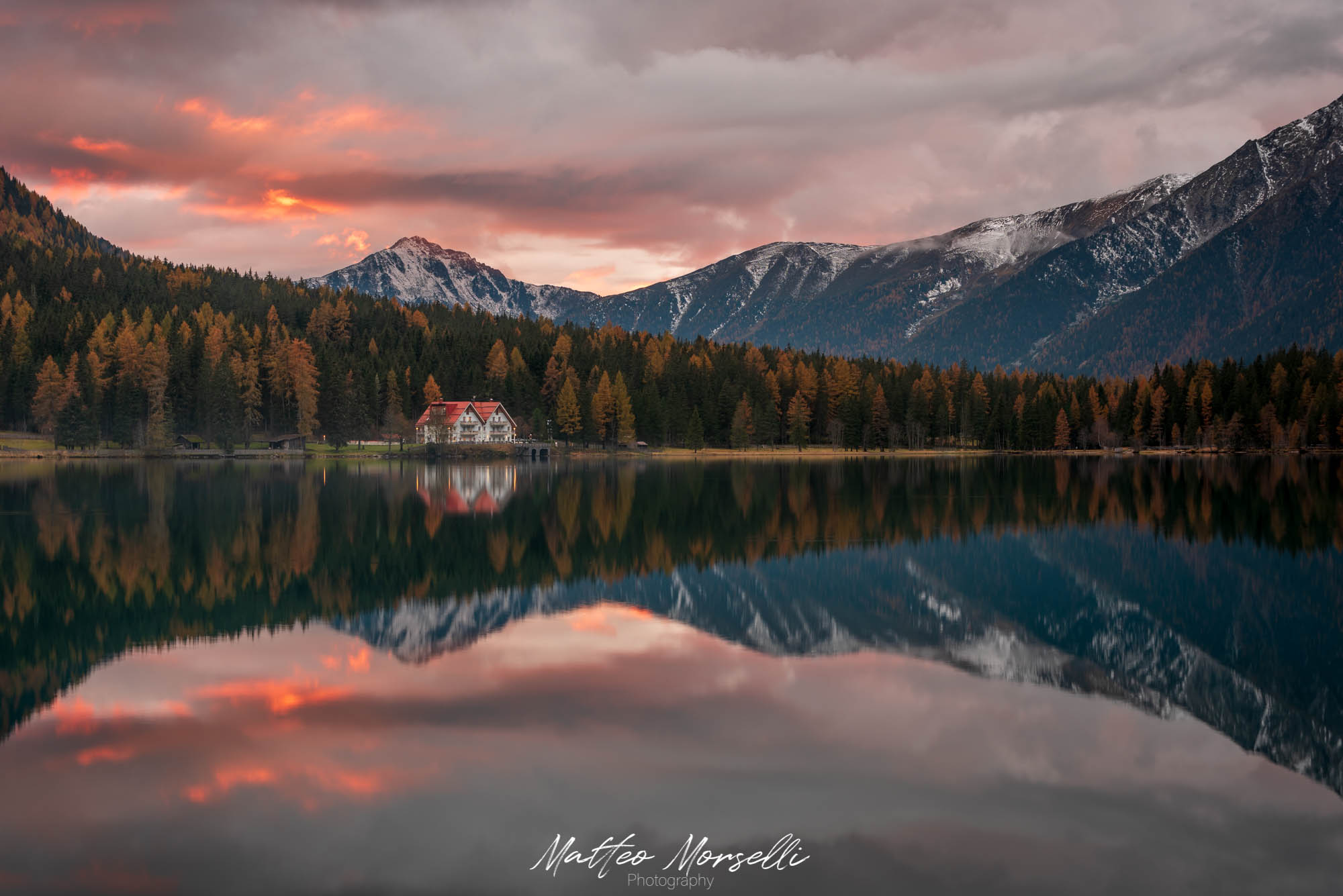 Sunset at Lake Anterselva