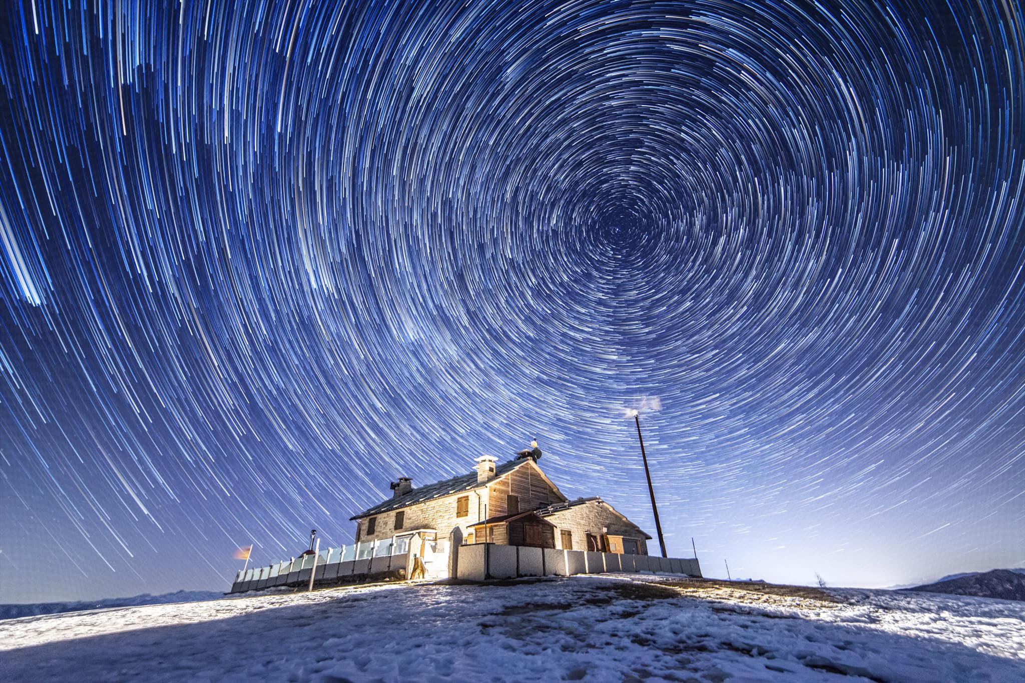 Star Trail in Lessinia