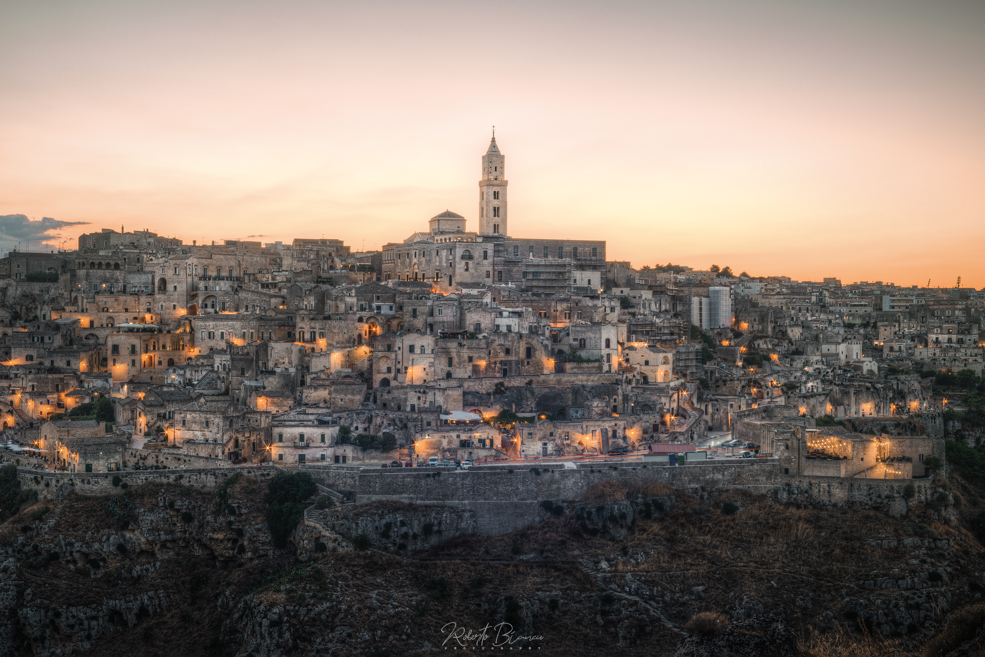 Sunset a Matera