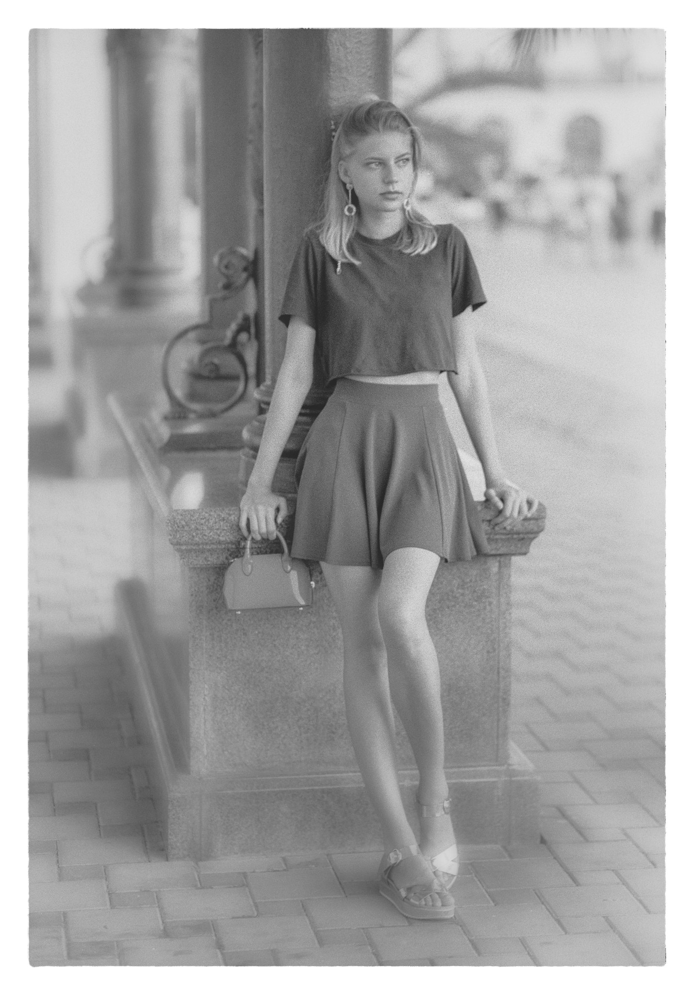 All'interno di una galleria aperta