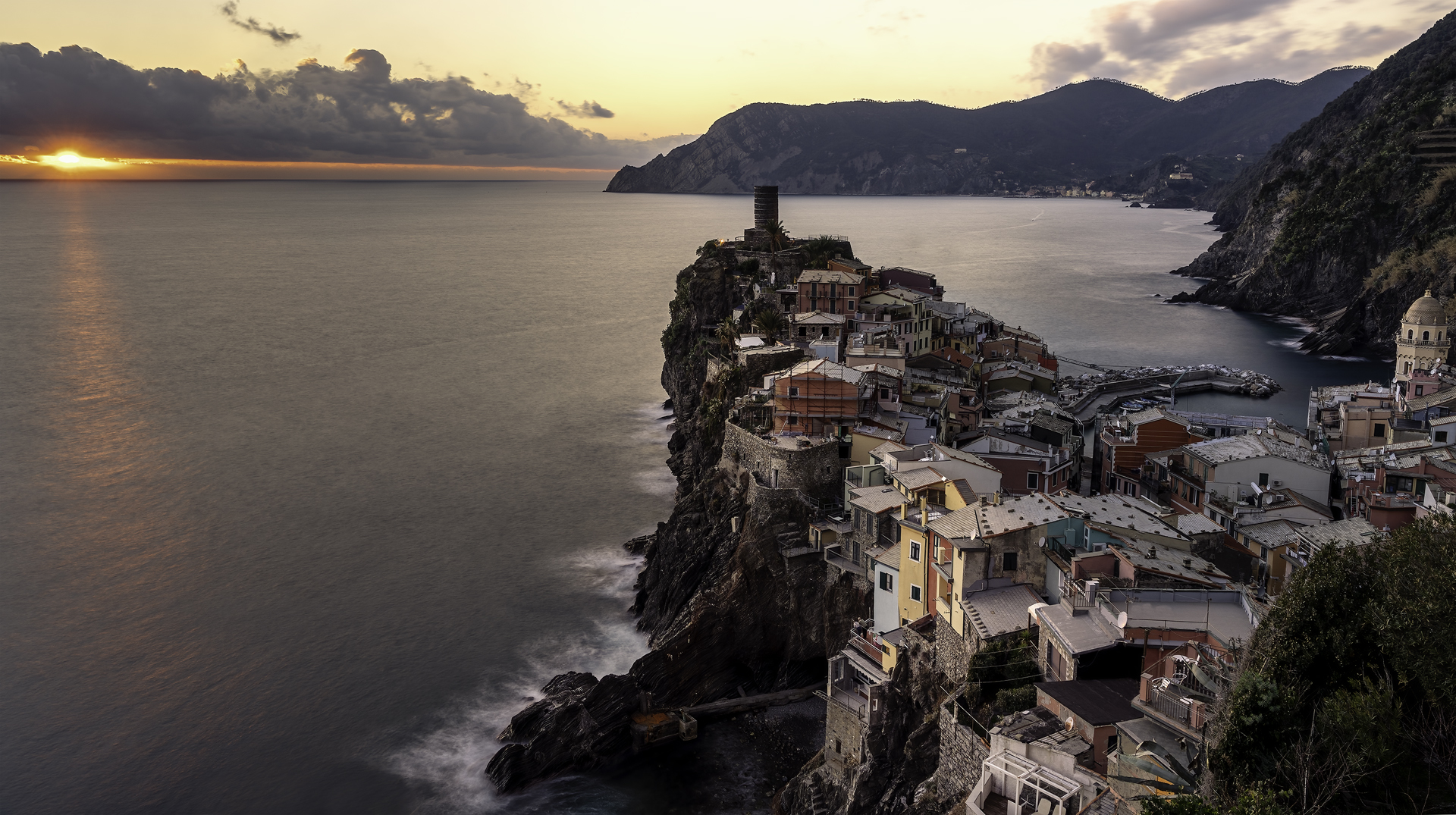 Vernazza at sunset