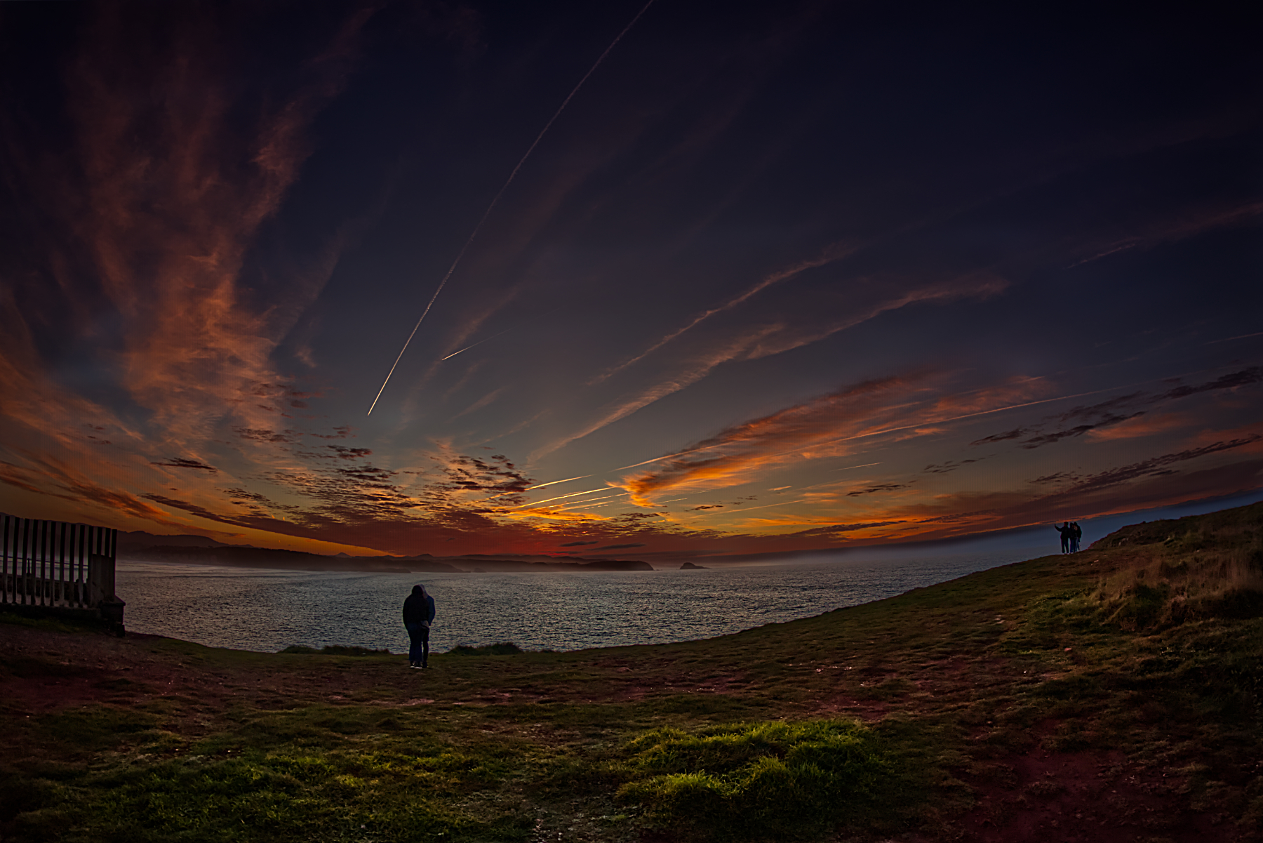 Ennesimo tramonto asturiano presso il faro Nevia