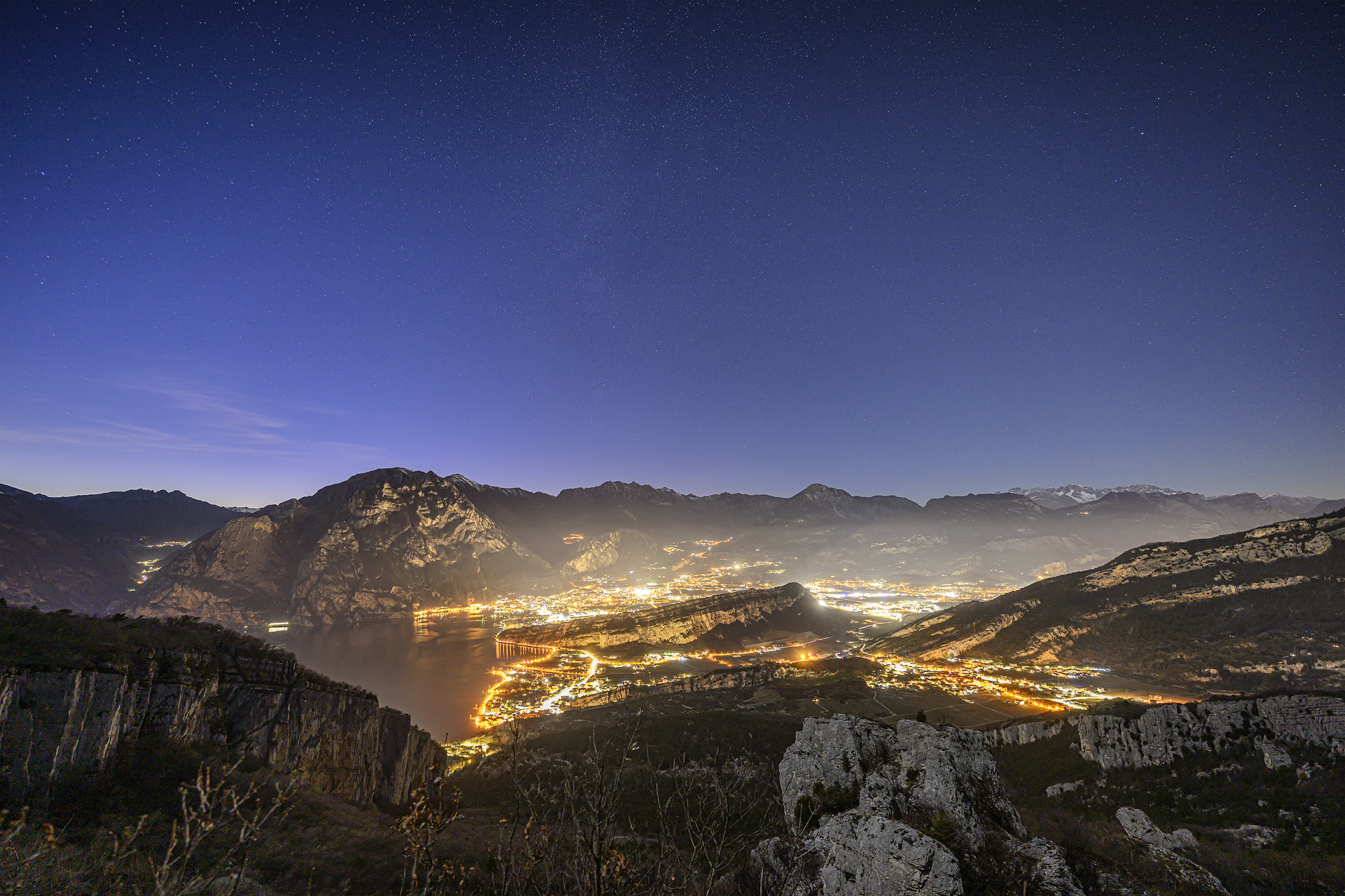 The lights of the city