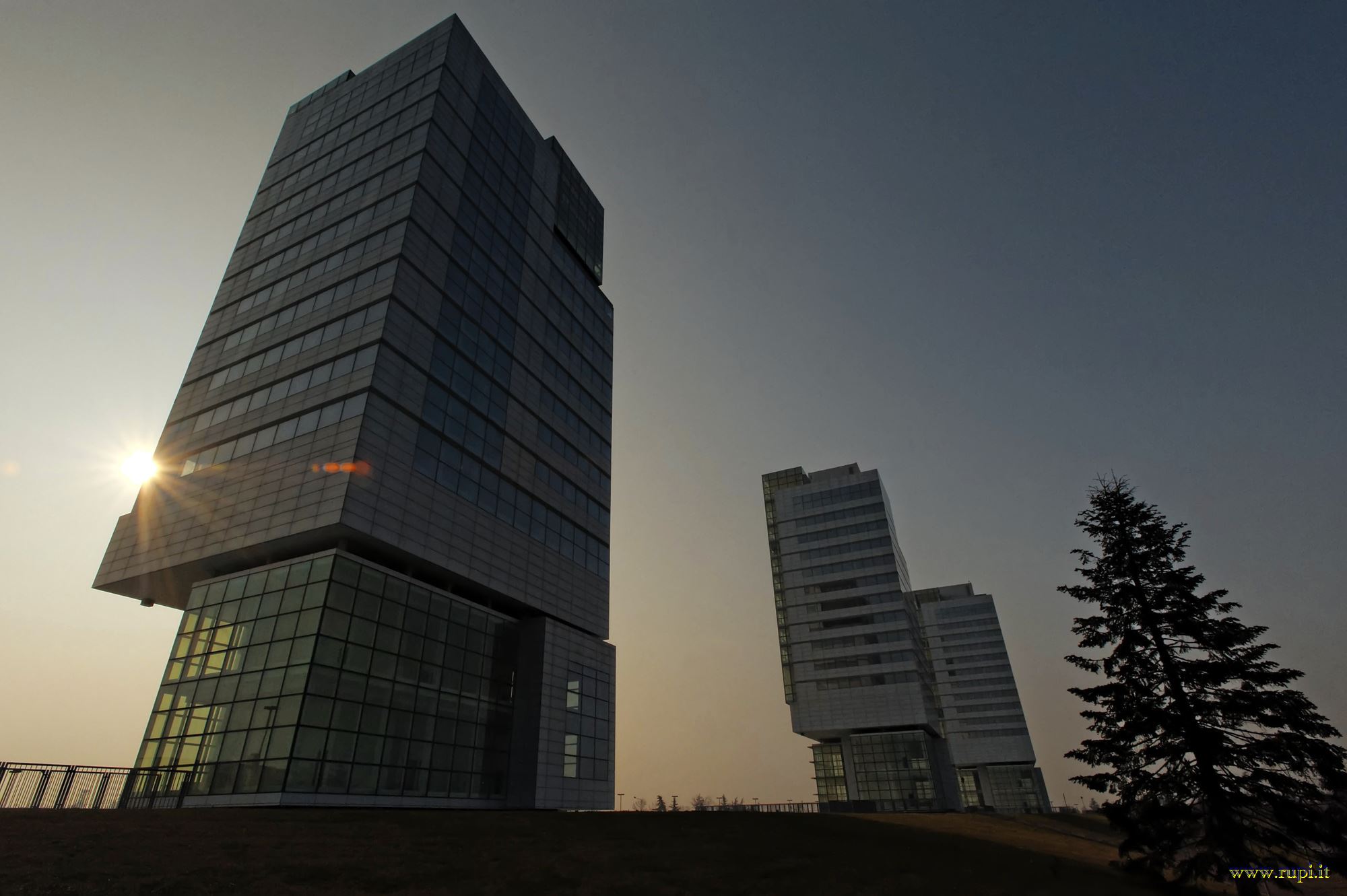 The three towers at dawn