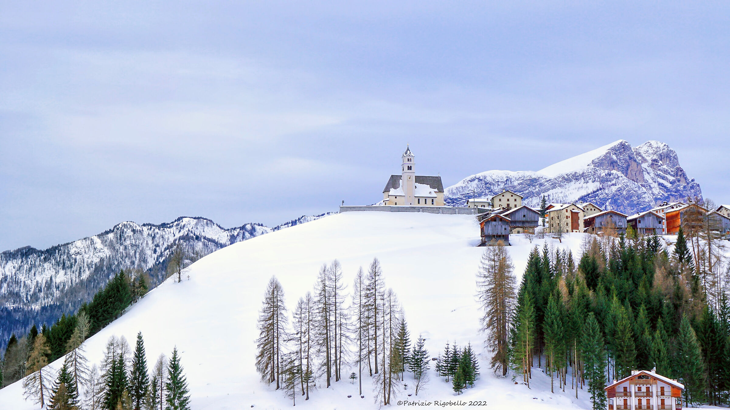 Houses under the snow