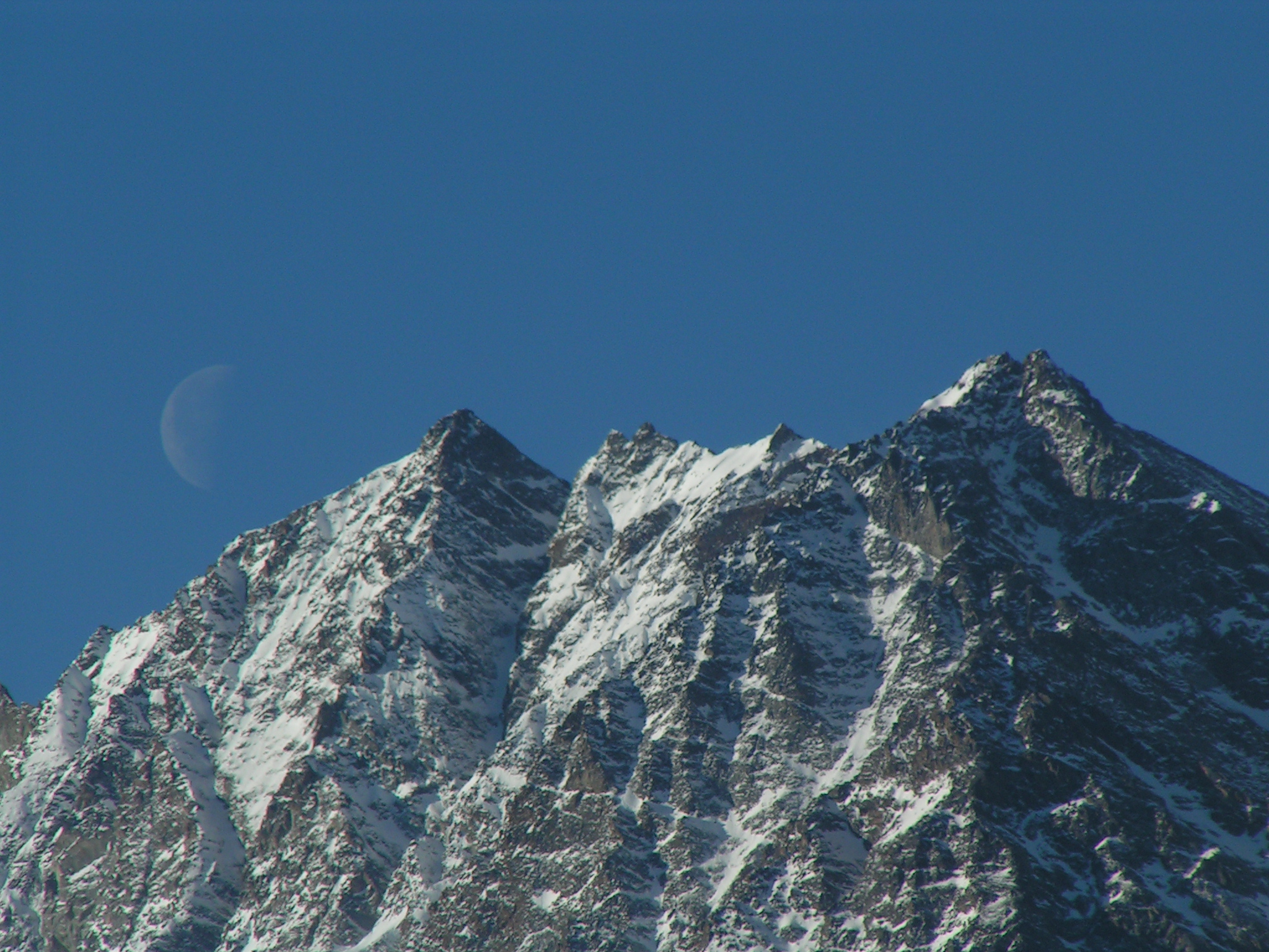 Mountain. Moon