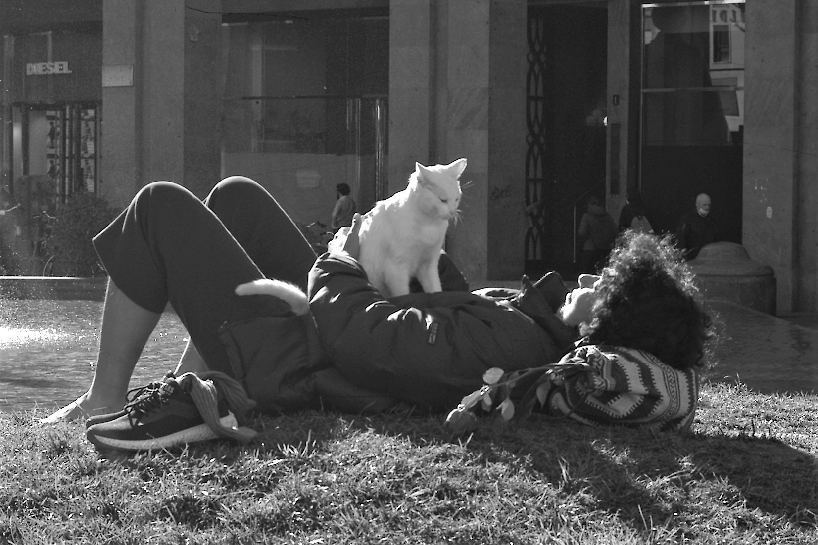 A piedi nudi...con gatto