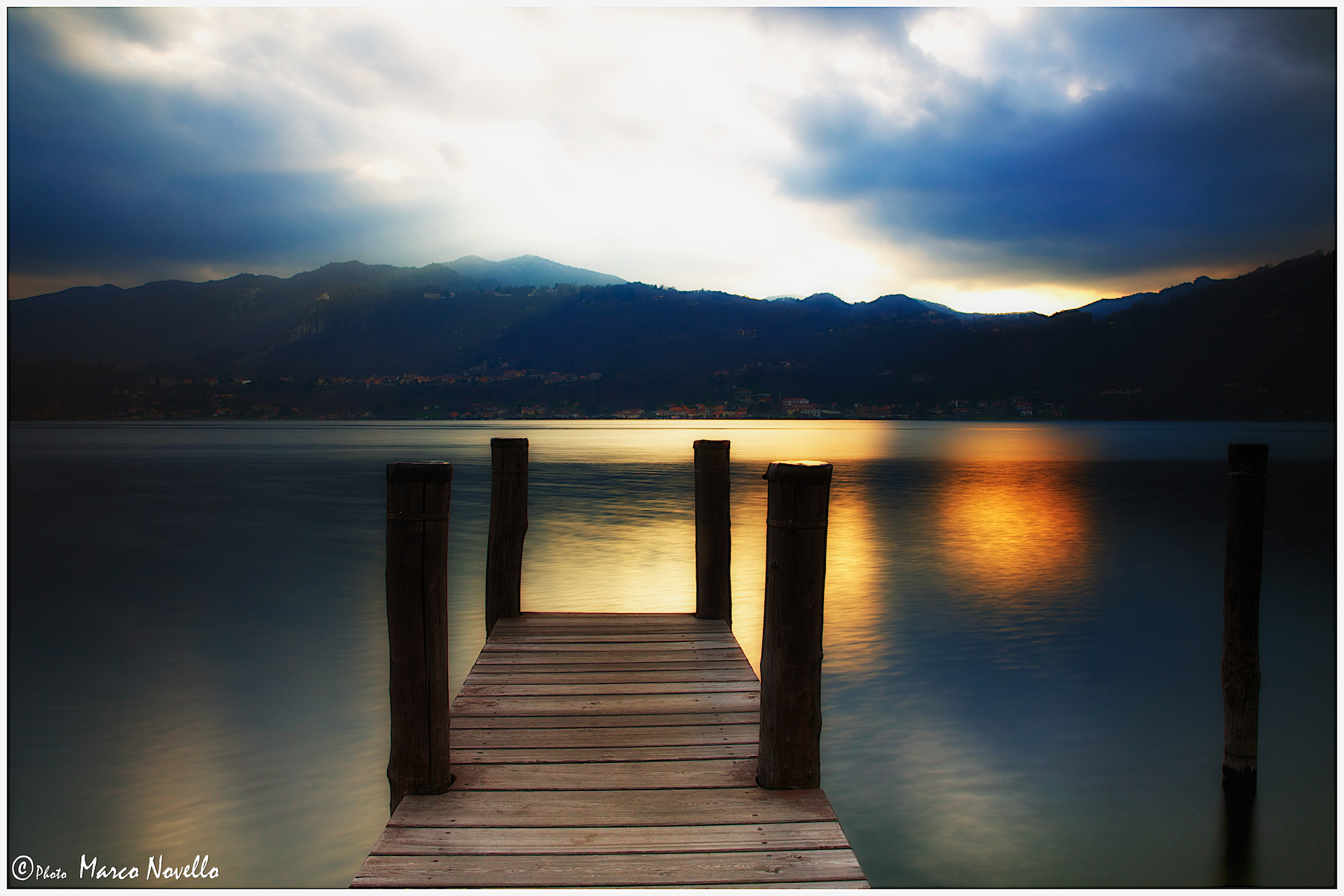 Il pontile al tramonto ...