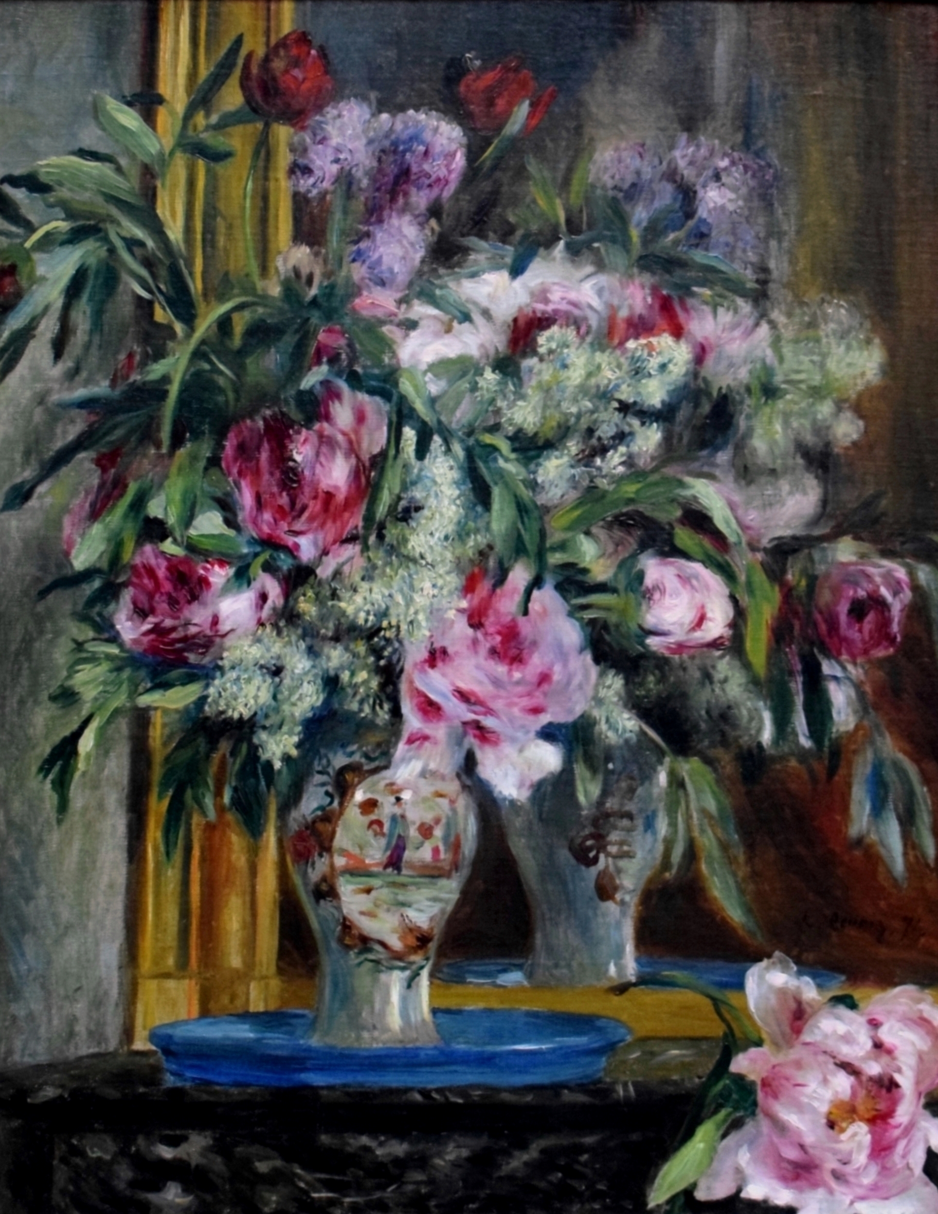 Pierre Auguste Renoir "Vase of flowers"
