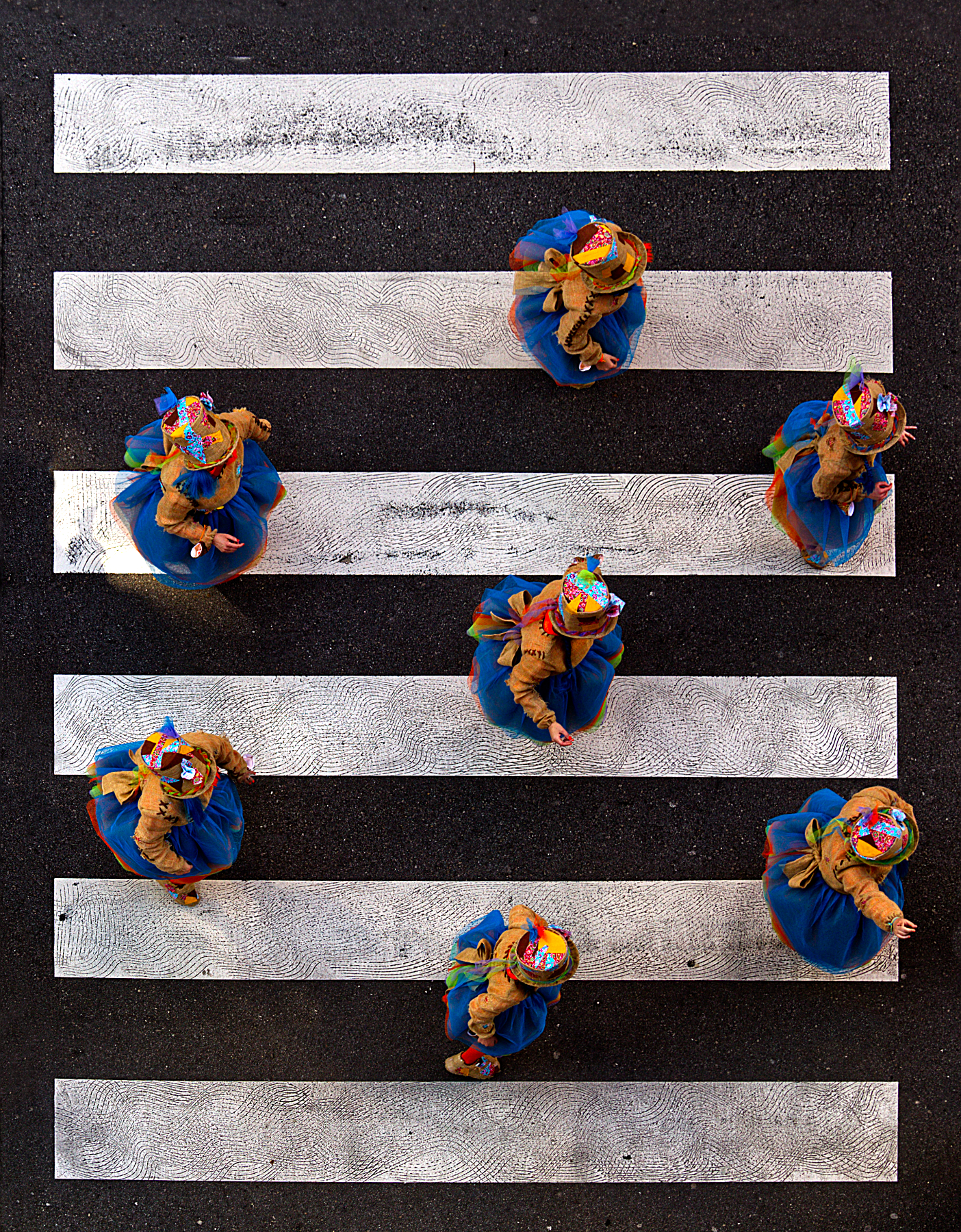 Particolare di una parata carnevalesca sotto casa