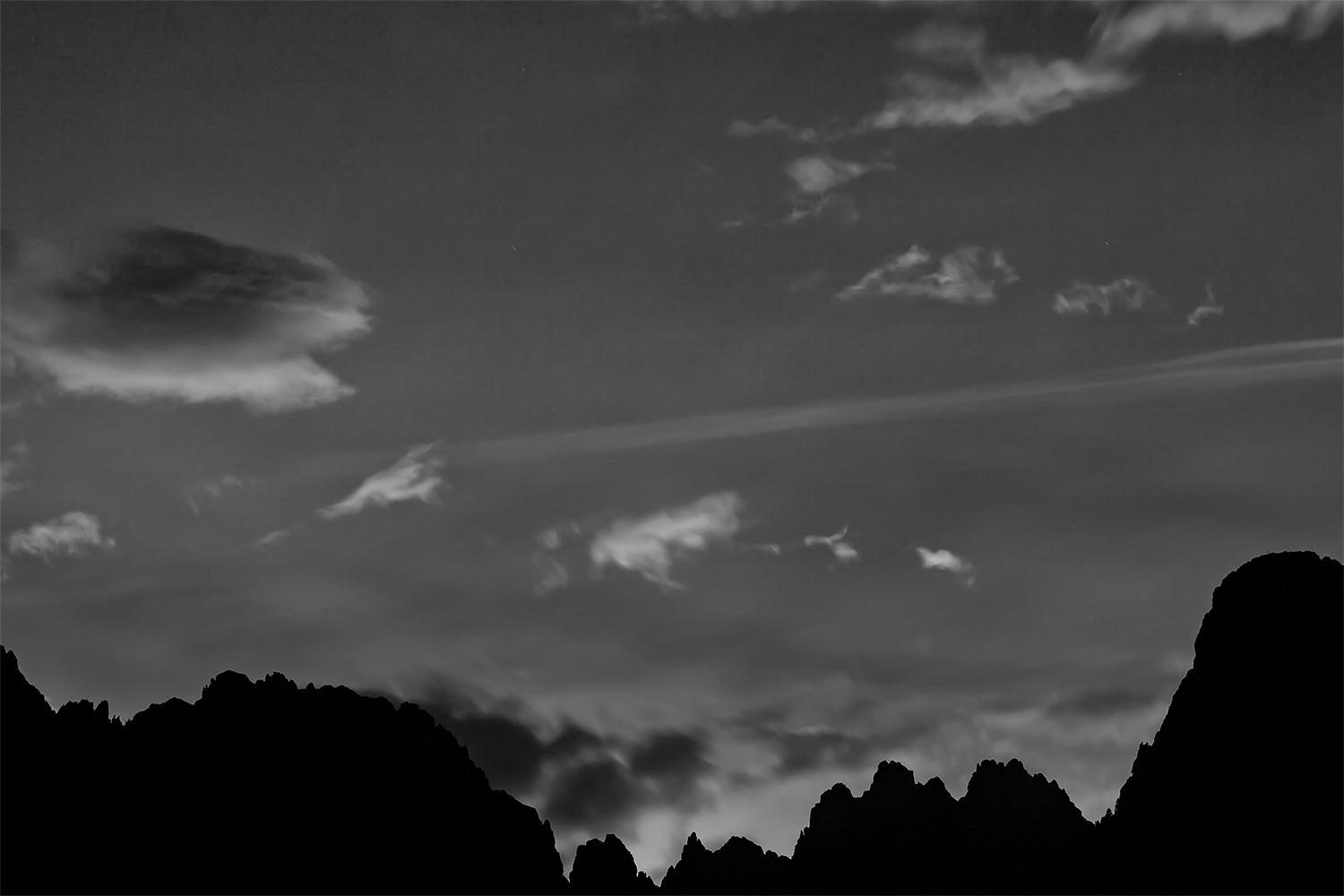 Skyline above Lake Molveno