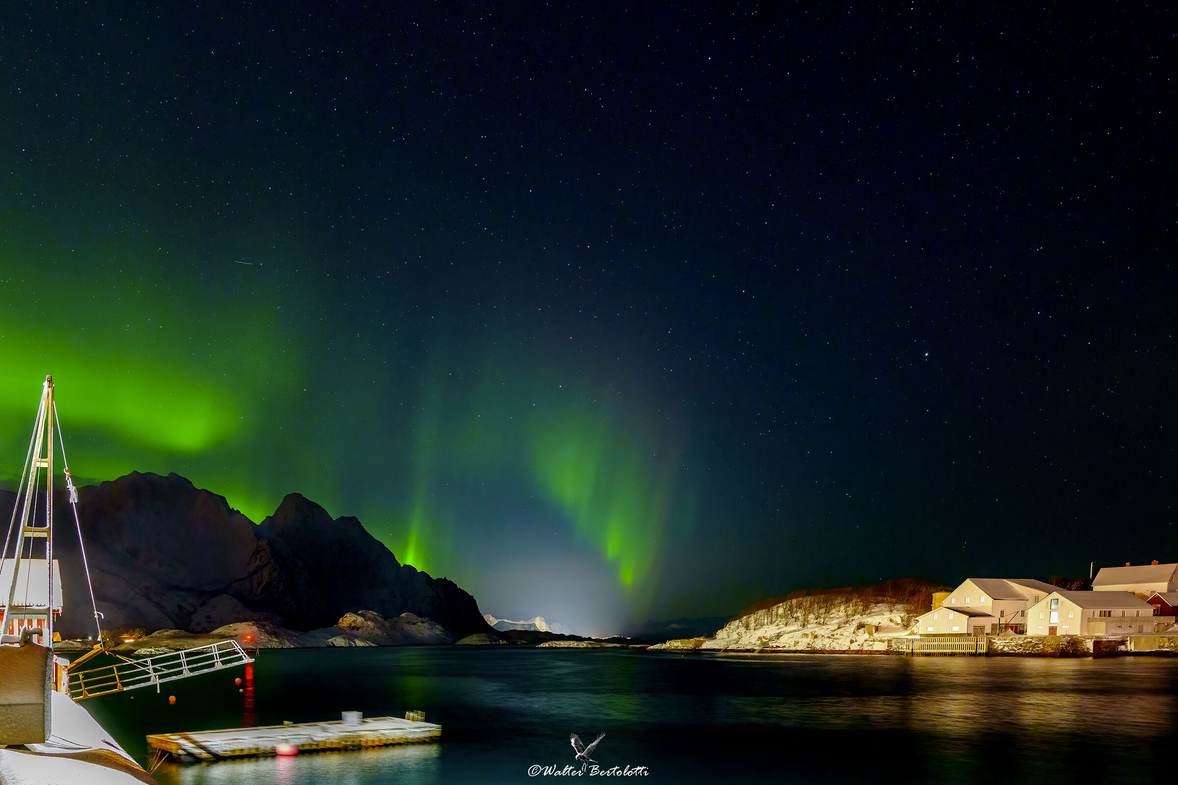 l'aurora a Henningsvaer