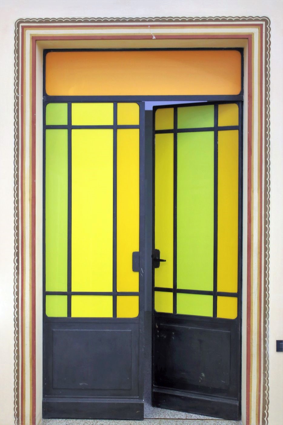 The colored door