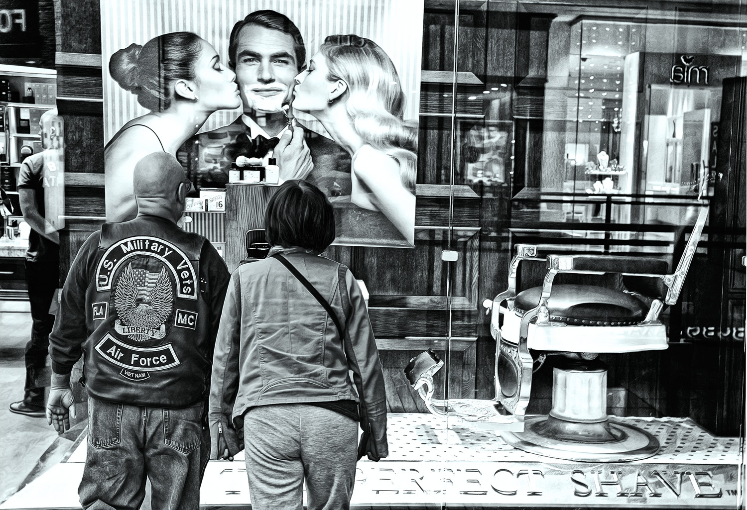 La vetrina del barbiere