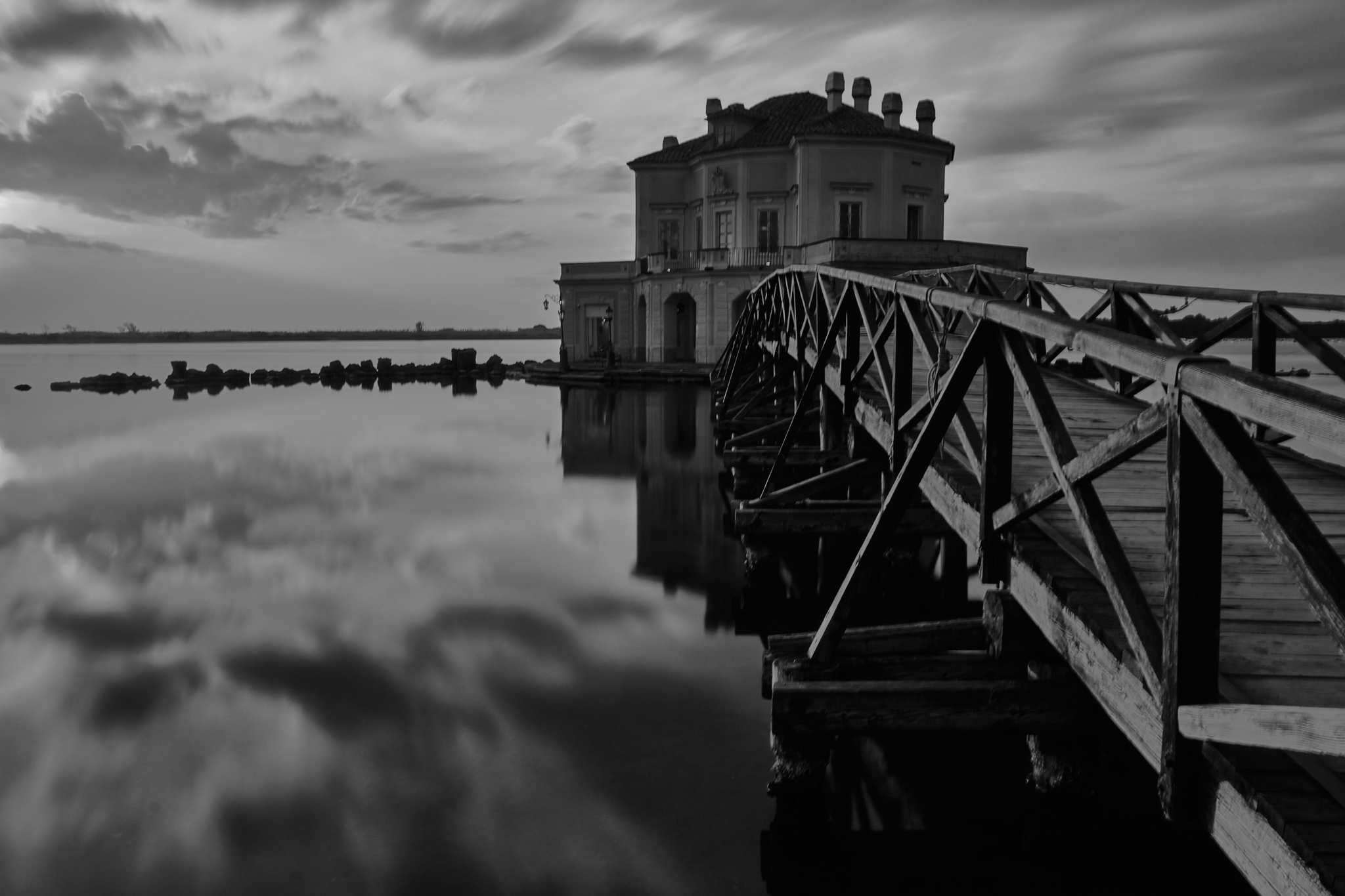 Casina Vanvitelliana at sunset
