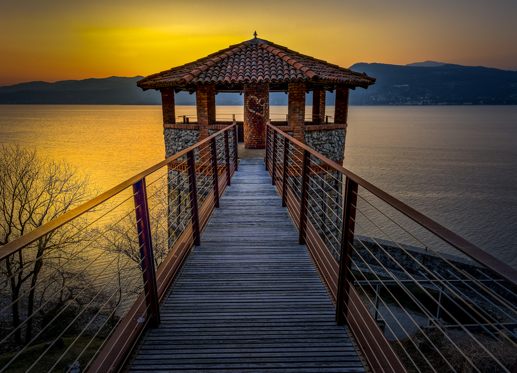 Tramonto alla vecchia fornace