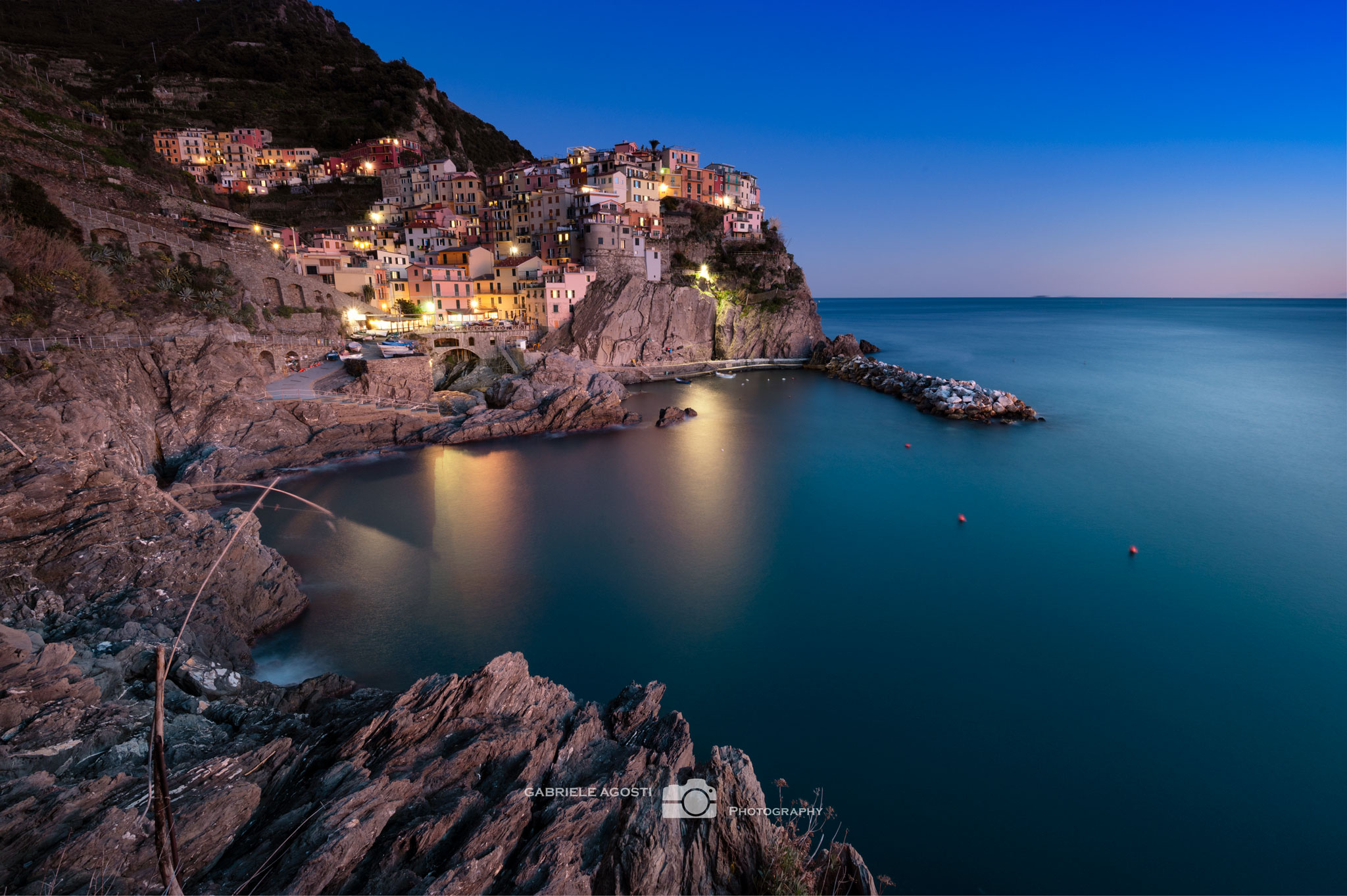 Manarola blue hour