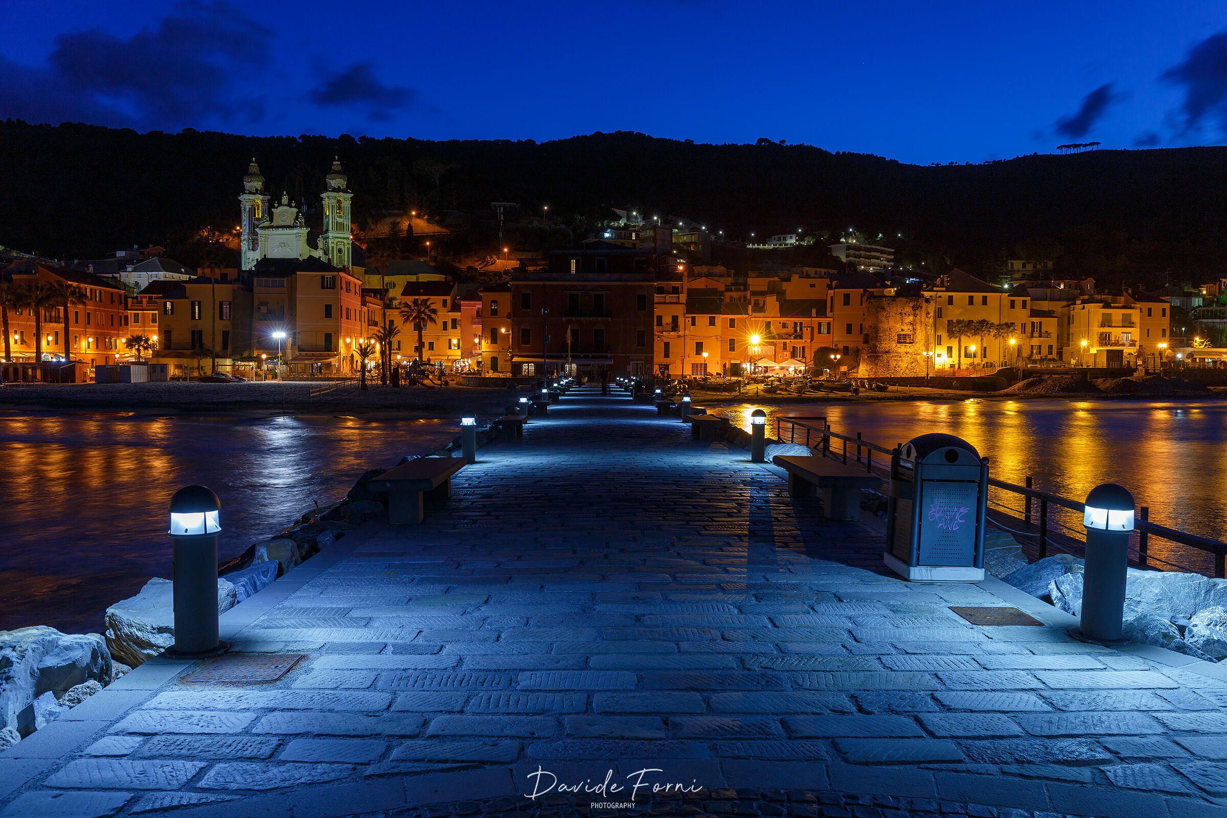 Blue hour on Laigueglia