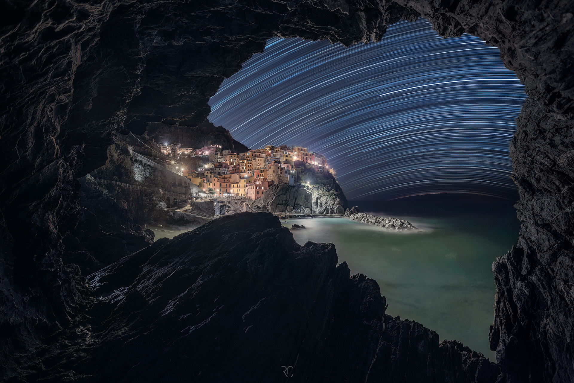 Star Trails Manarola