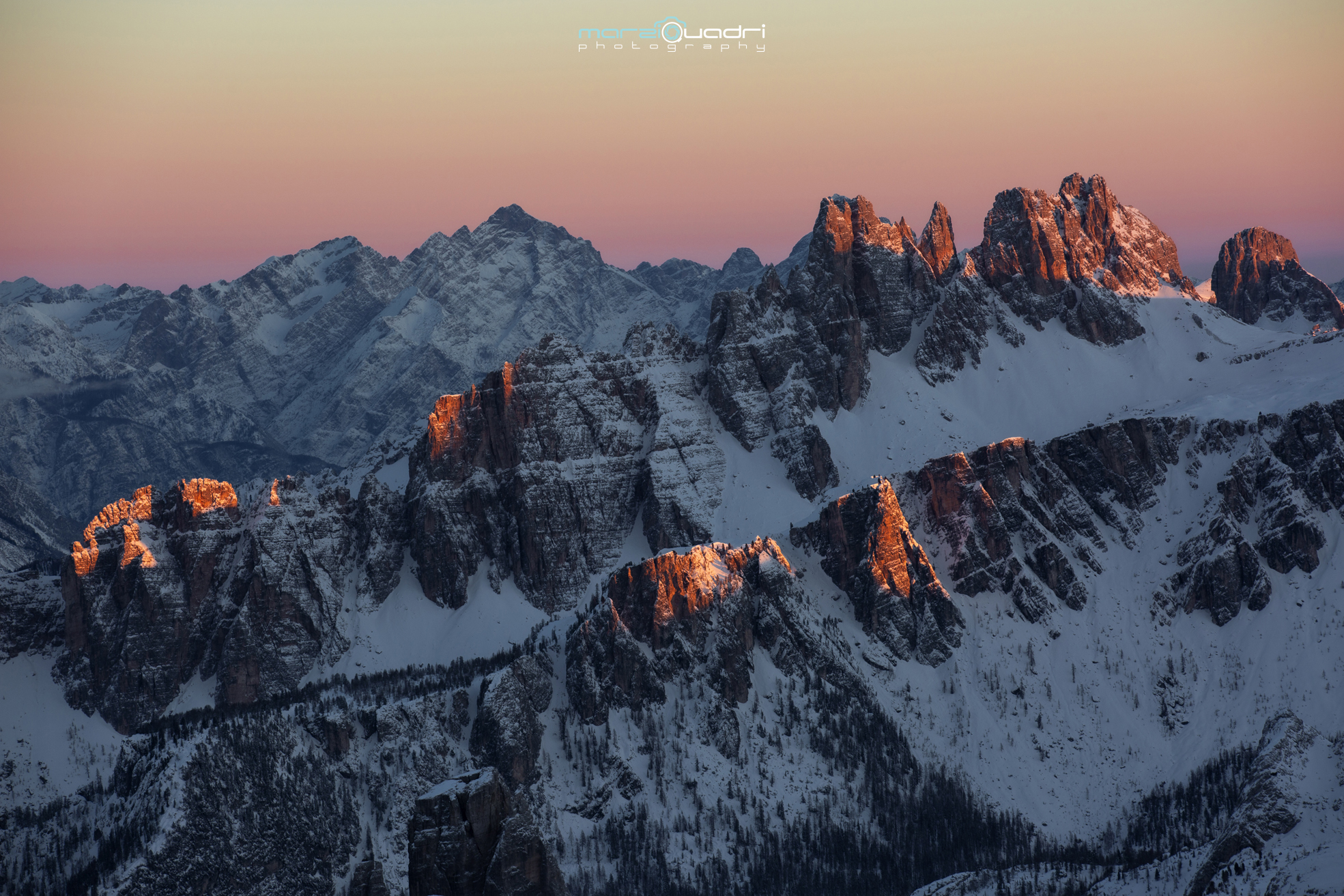 Sunset from Passo Falzarego