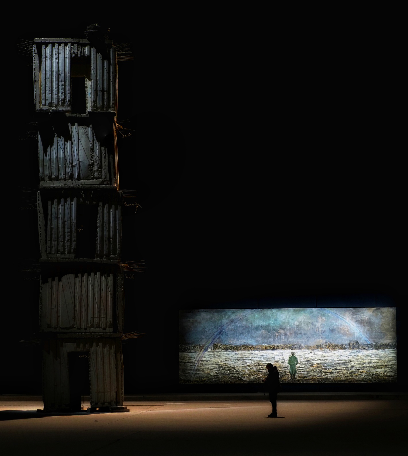 scultura, pittura e riflessione