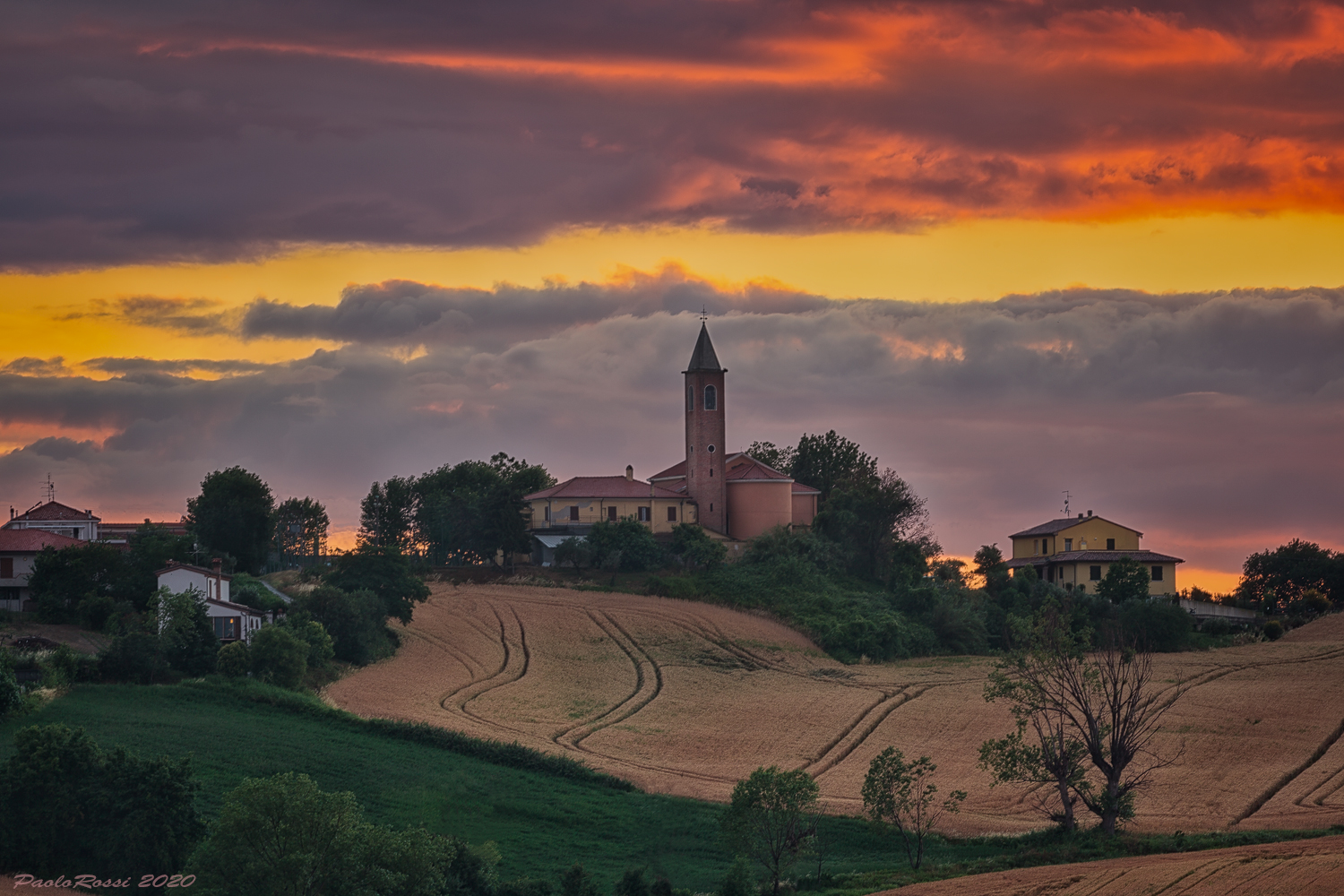 Sunset in Castelleale... Coriano of Rimini