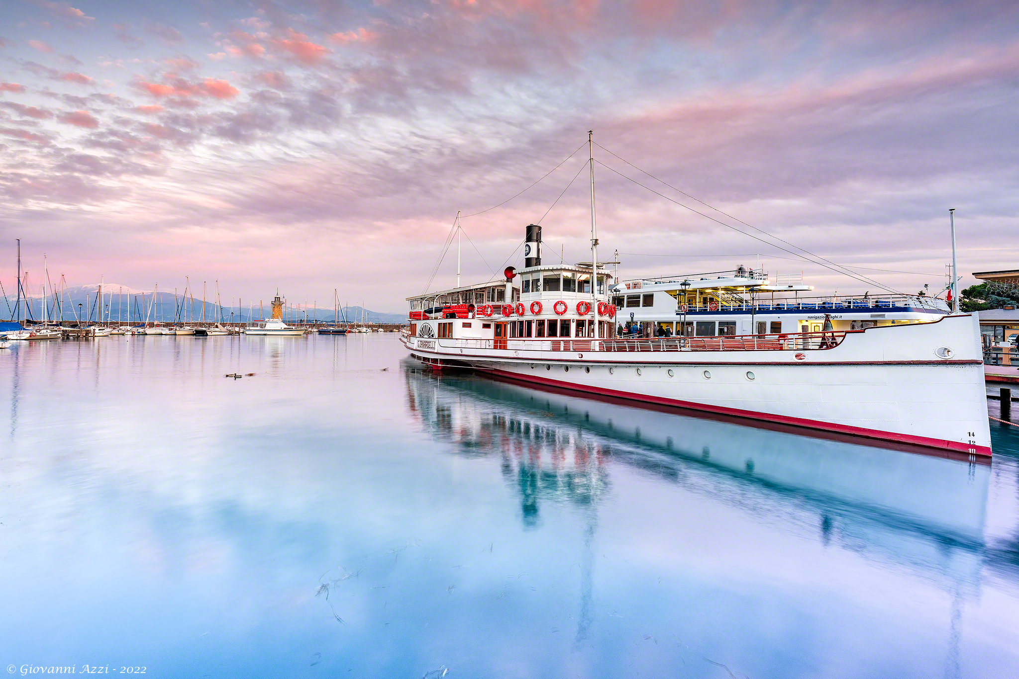 Colors of the sunset in Desenzano