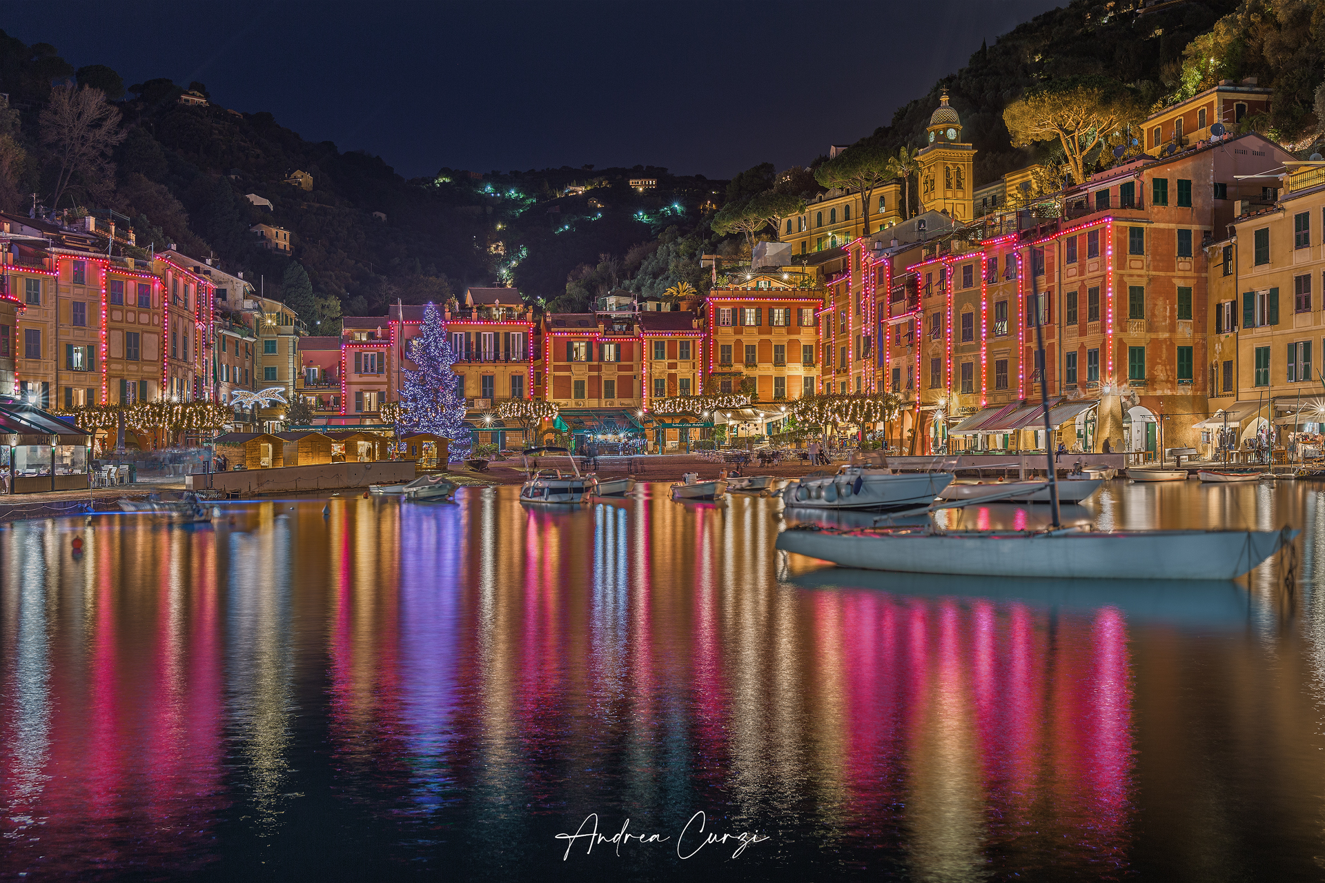 View of Portofino at Christmas