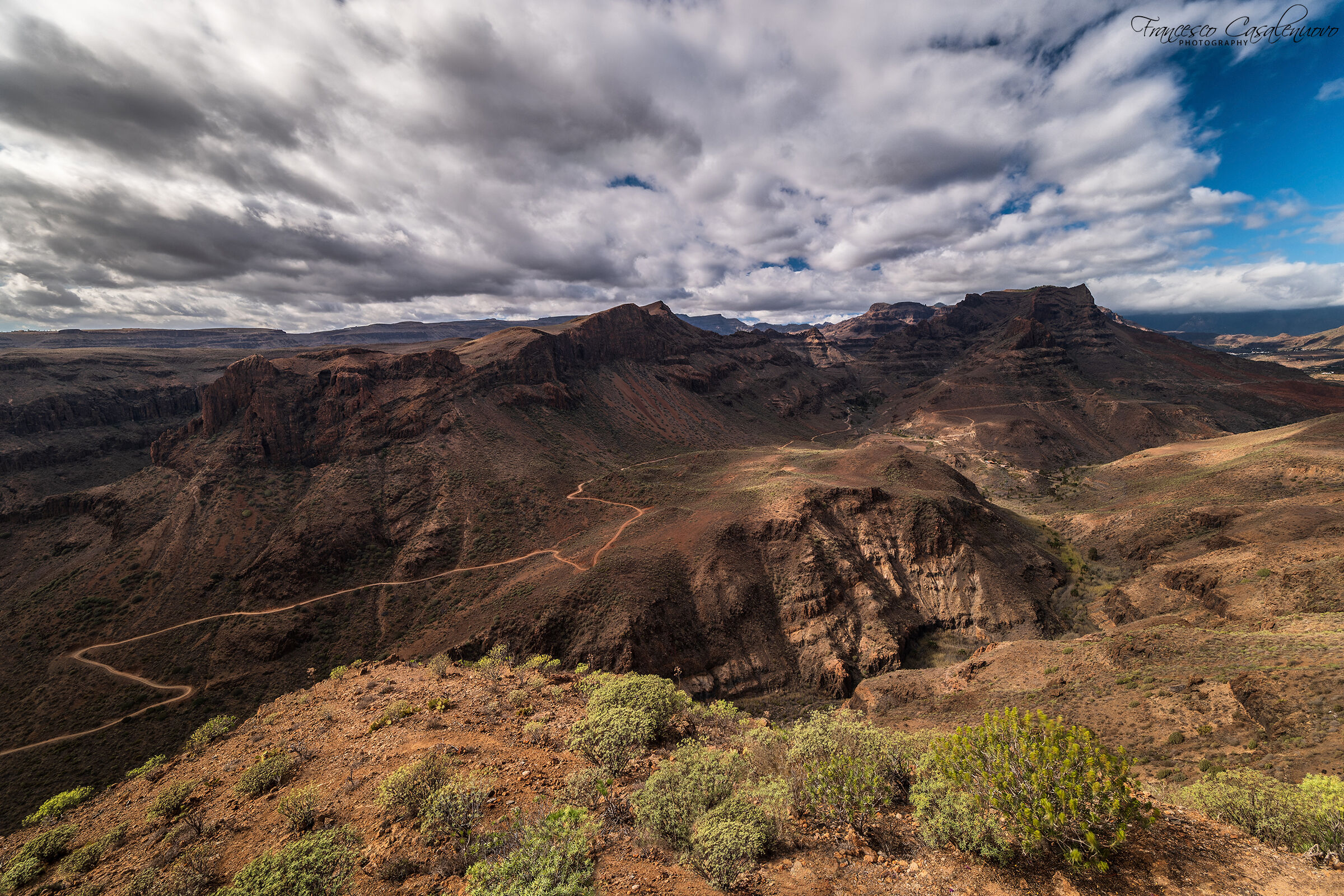 View of the barranco de Fataga