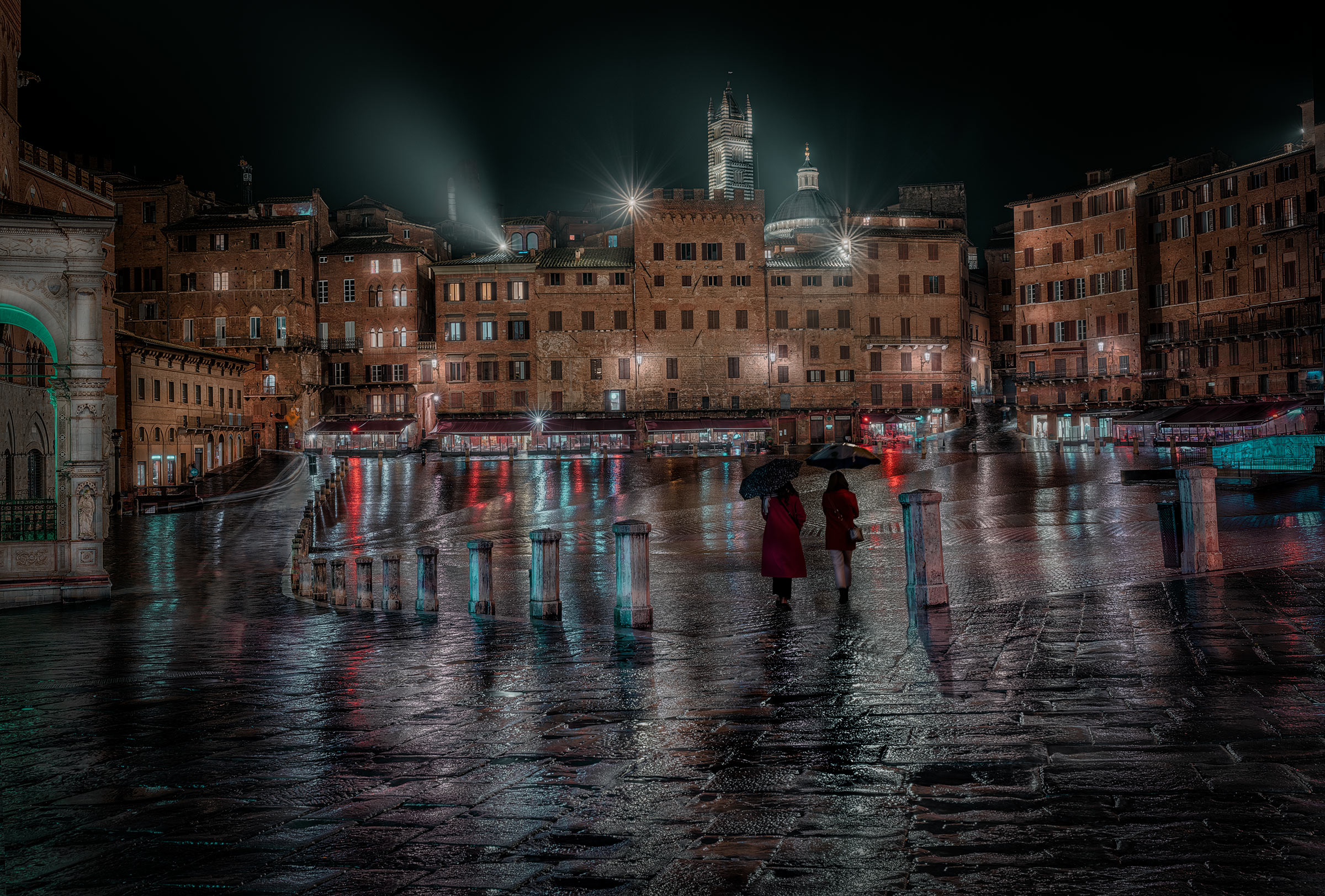 La pioggia e le contaminazioni  di colori