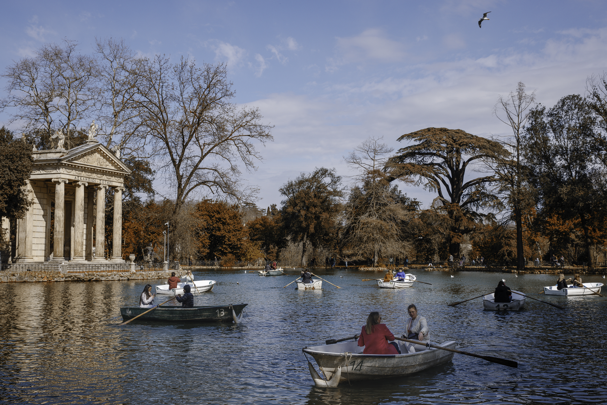 Temple of Aesculapius and the pond