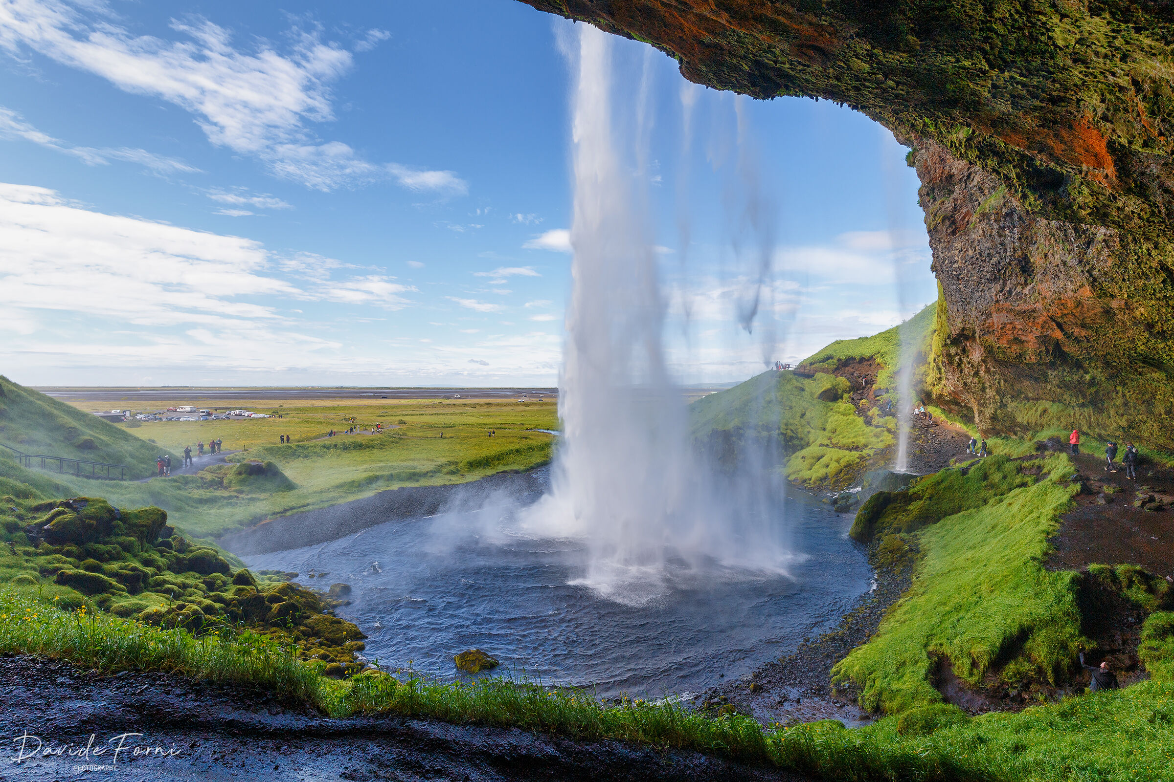 The beautiful waterfall of Seljalandsfoss