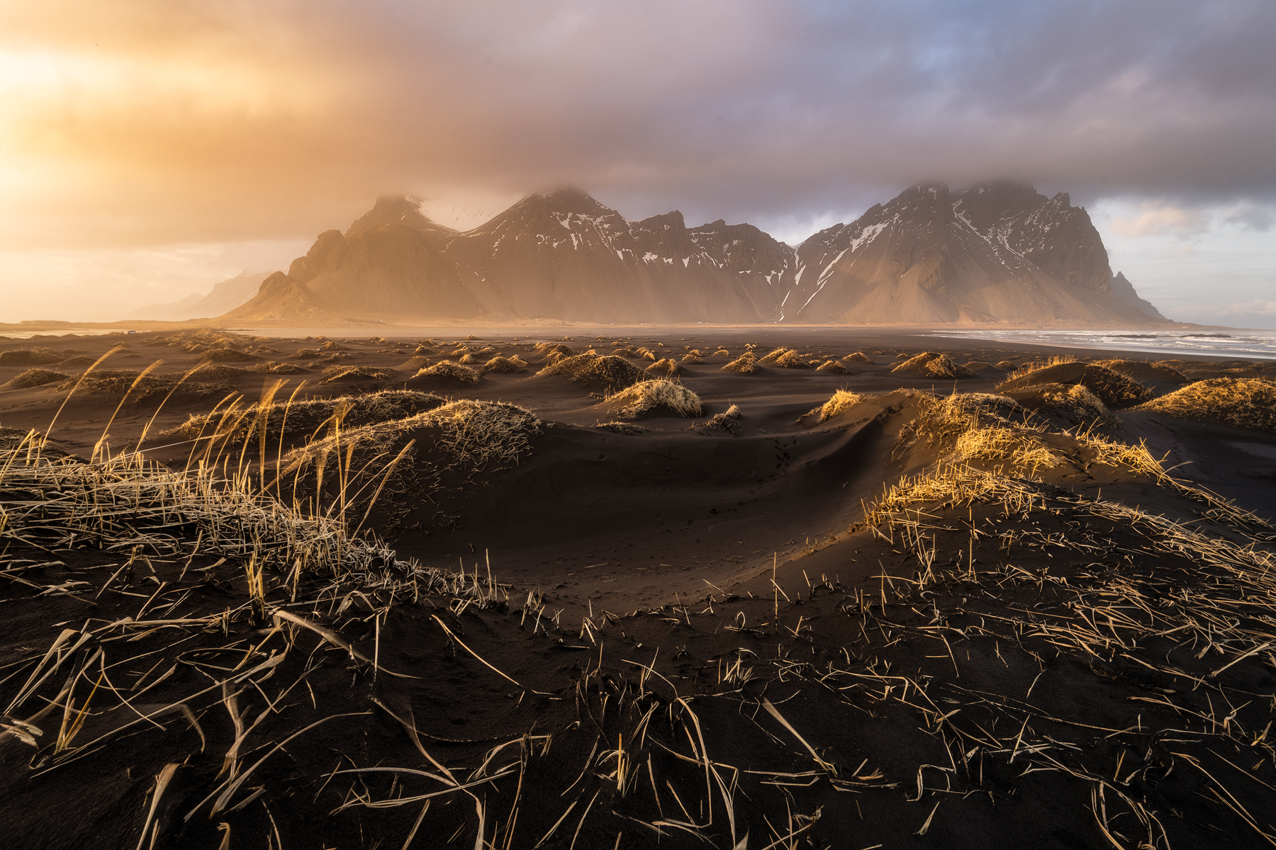 Tramonto a Vestrahorn