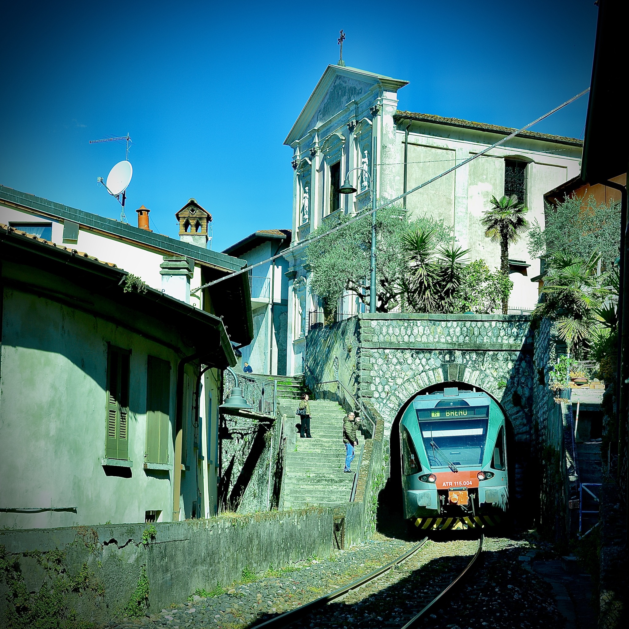 On Sundays going to mass....