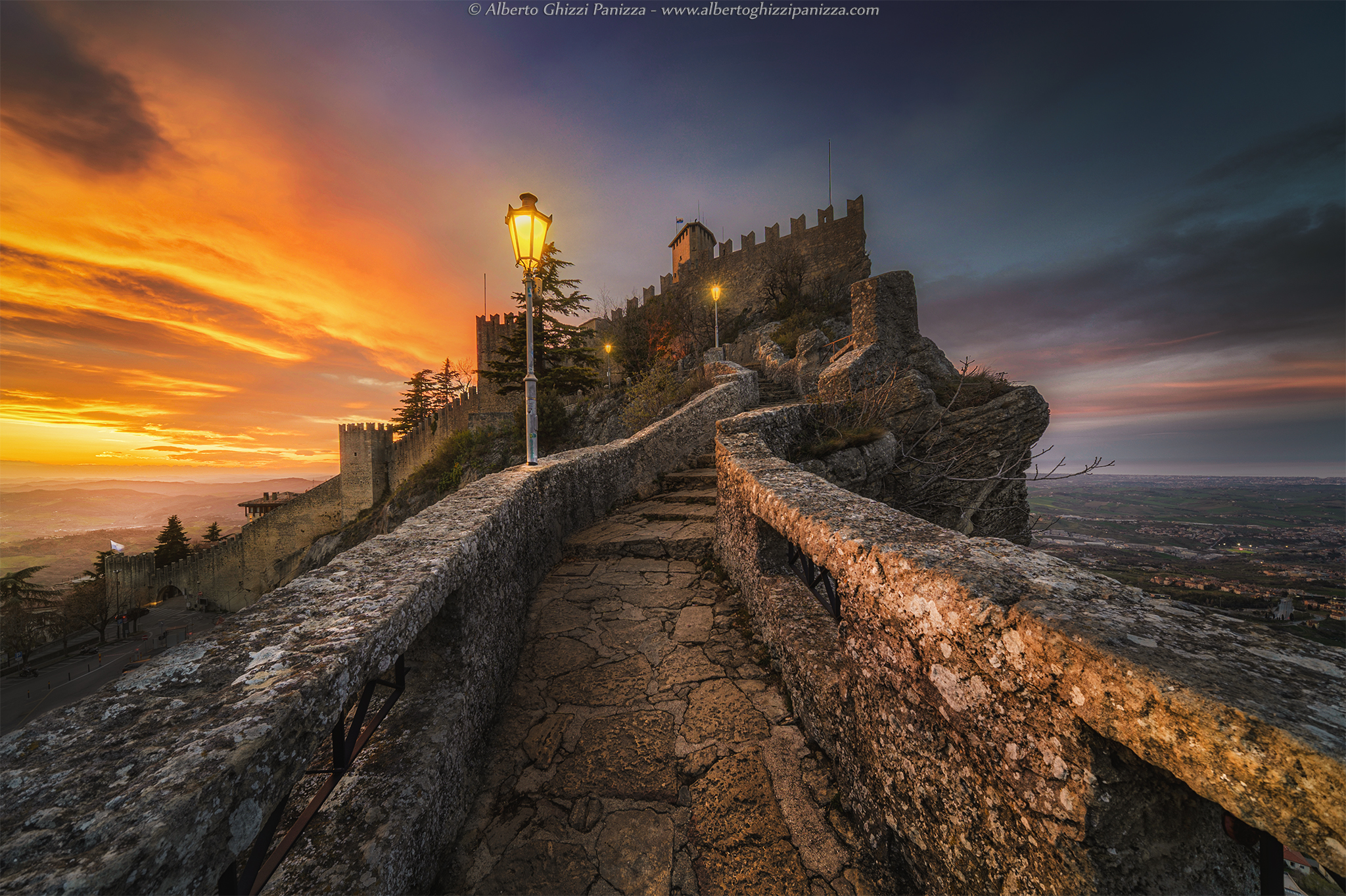 Tramonto a San Marino