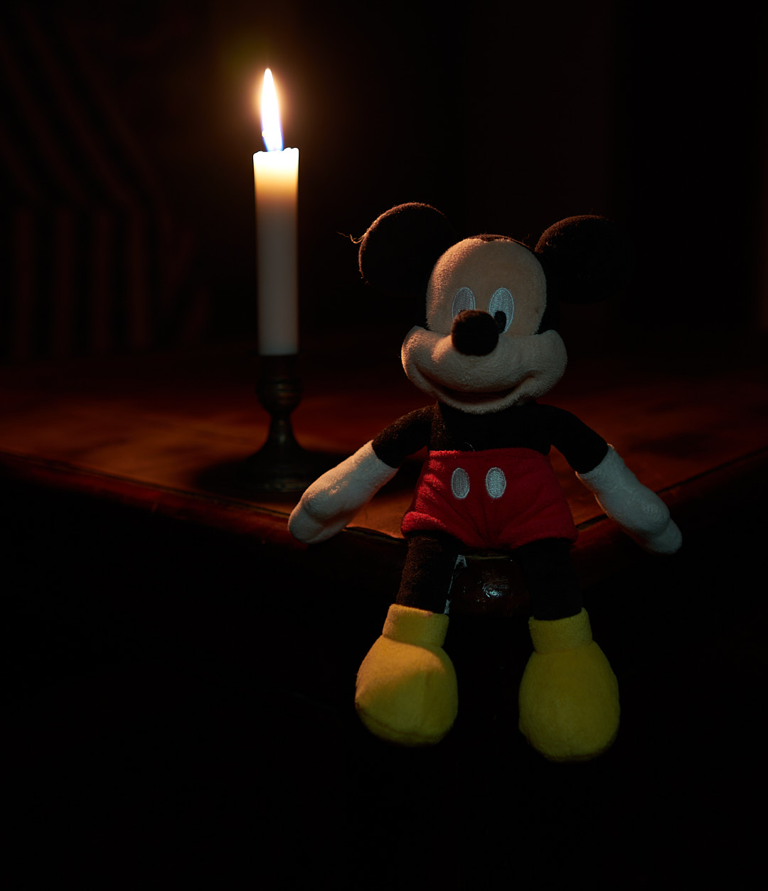 Mikey with his story.