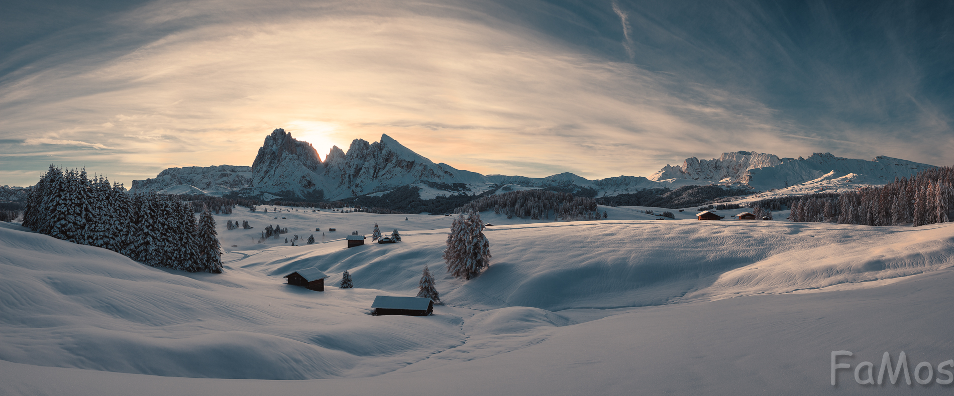 Alba autunnale all'Alpe di Siusi
