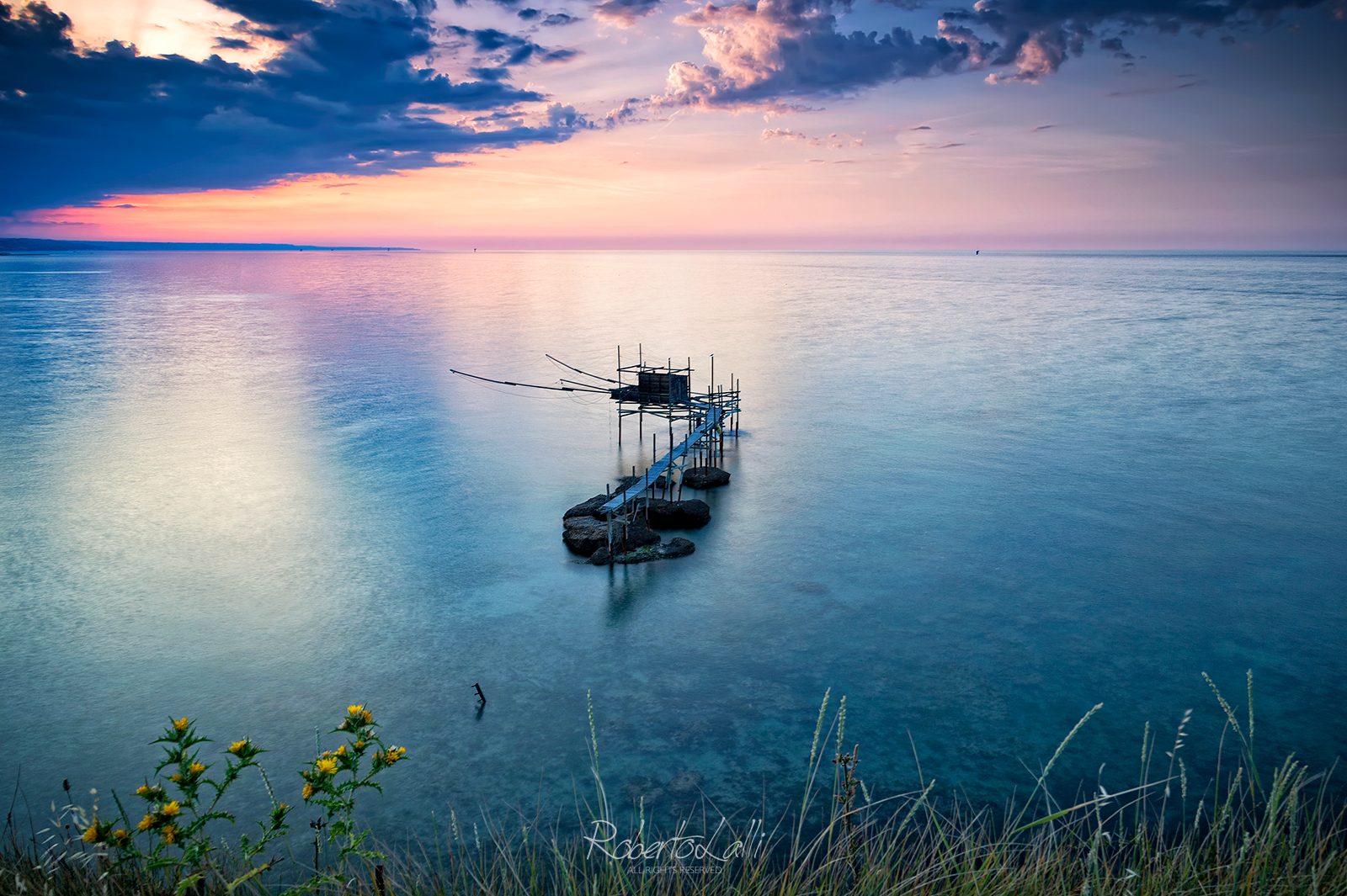 Sunset on the Abruzzo coast