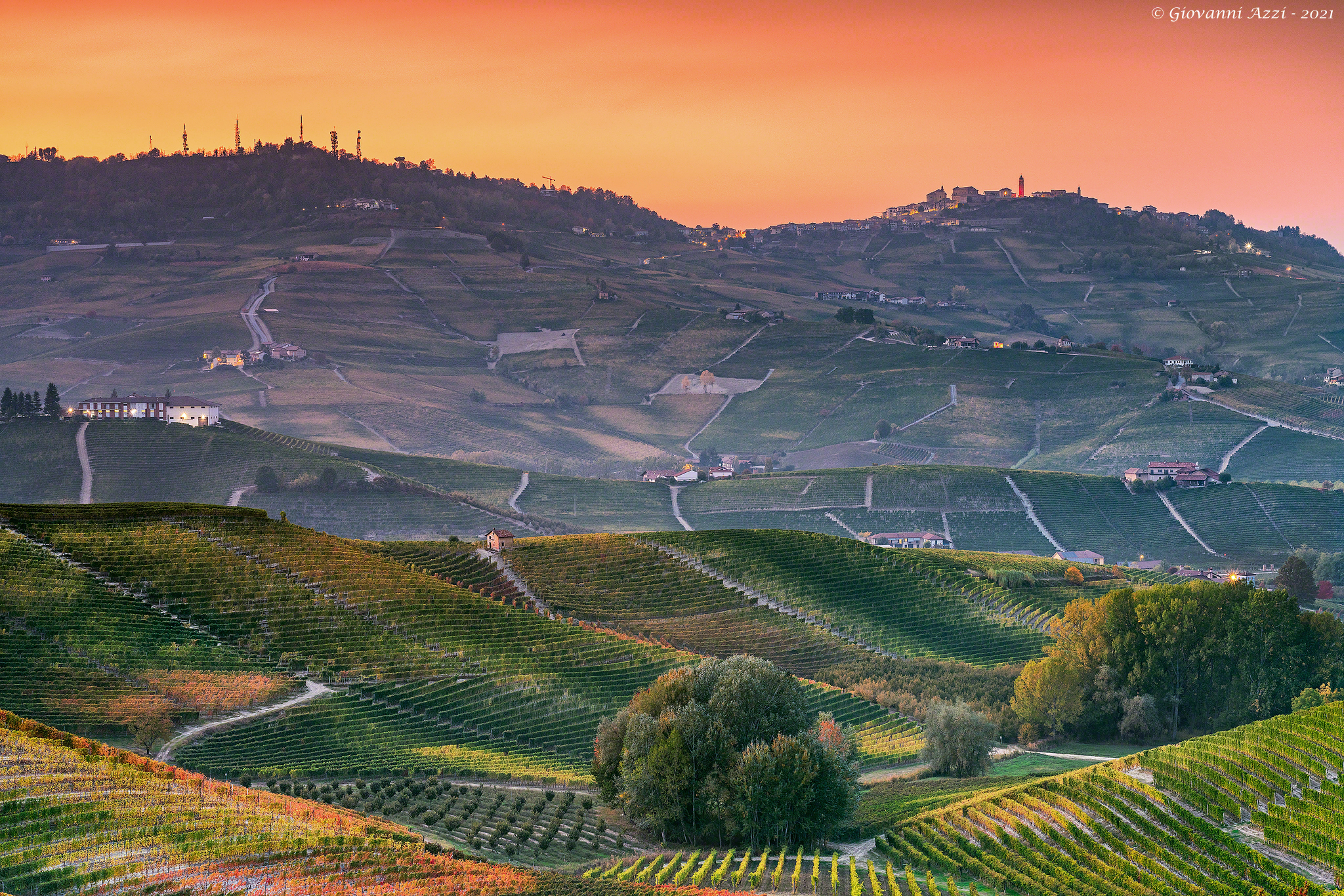 Tramonto verso La Morra