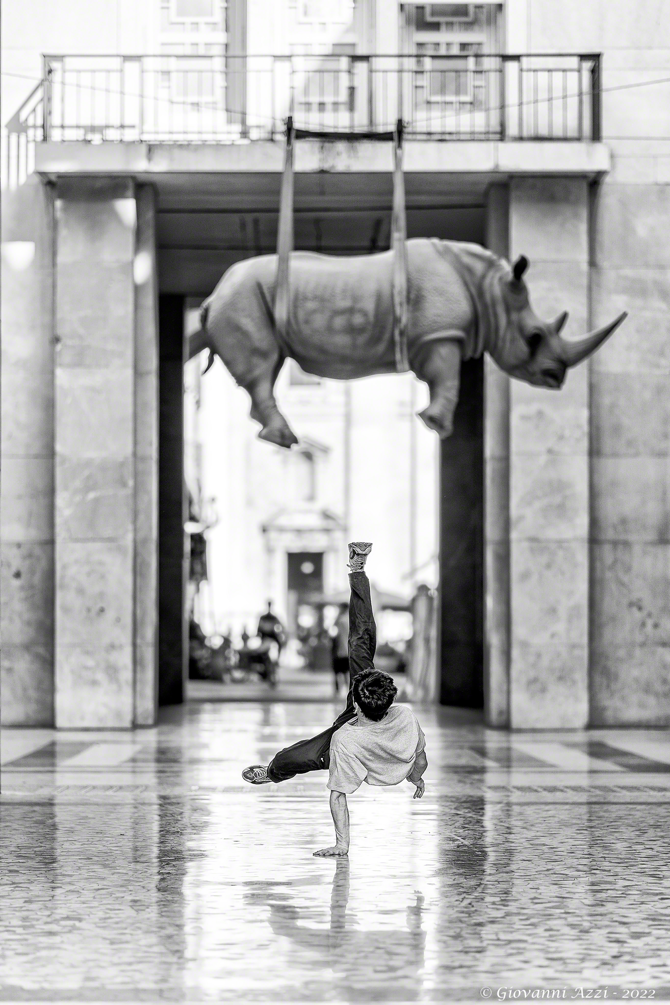 Dancing under the rhinoceros