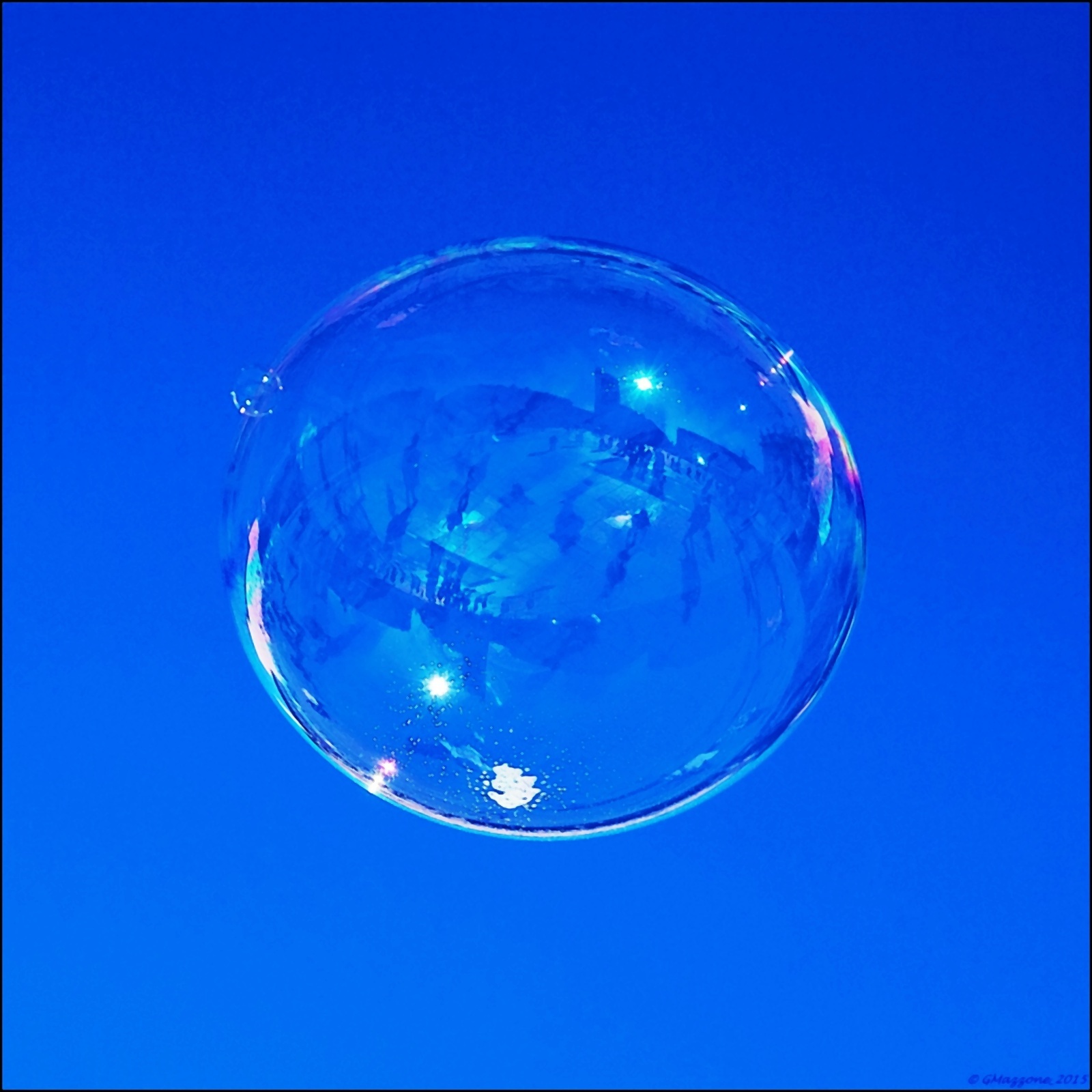 Piazza Castello a Torino in una bolla